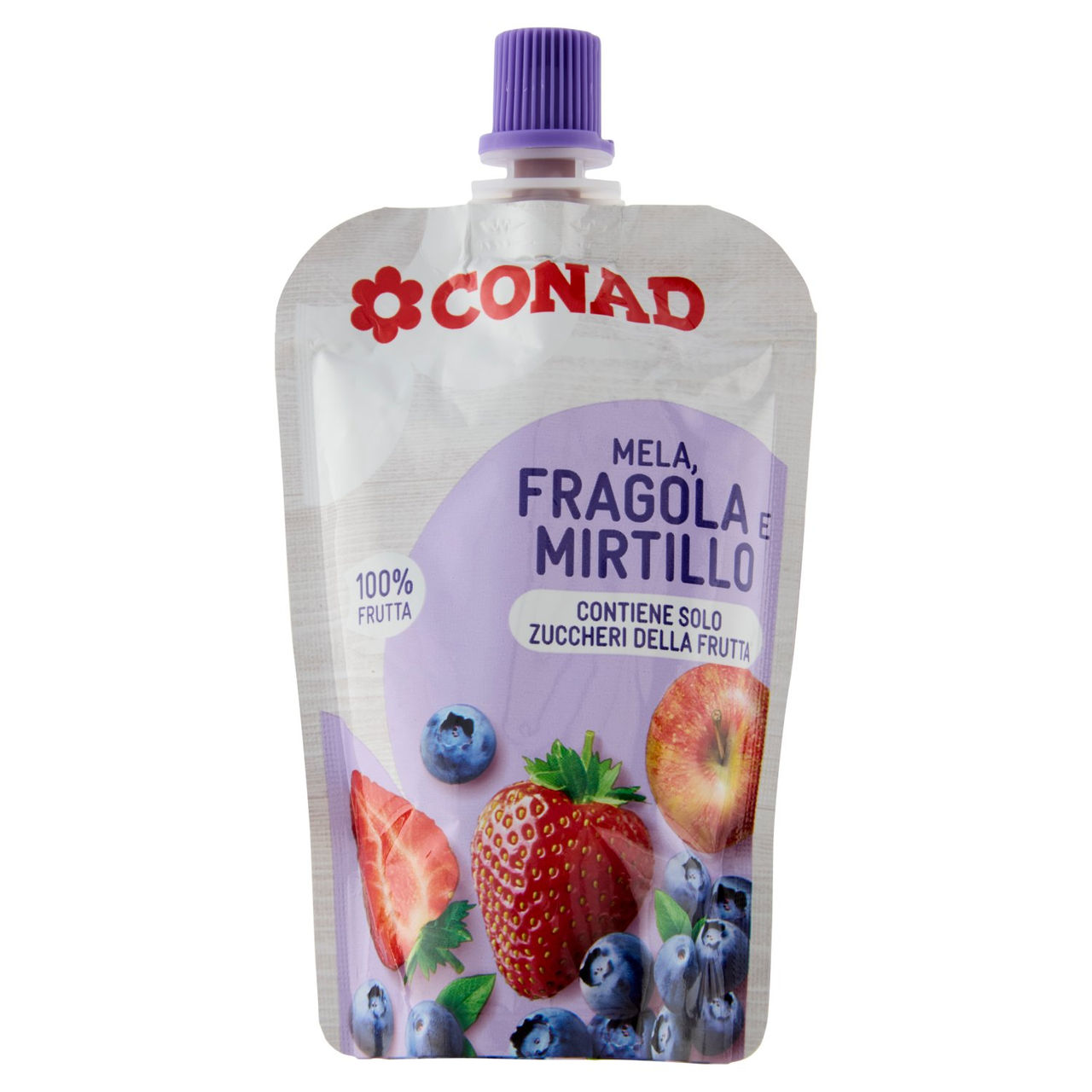 CONAD Mela, Fragola e Mirtillo 100 g