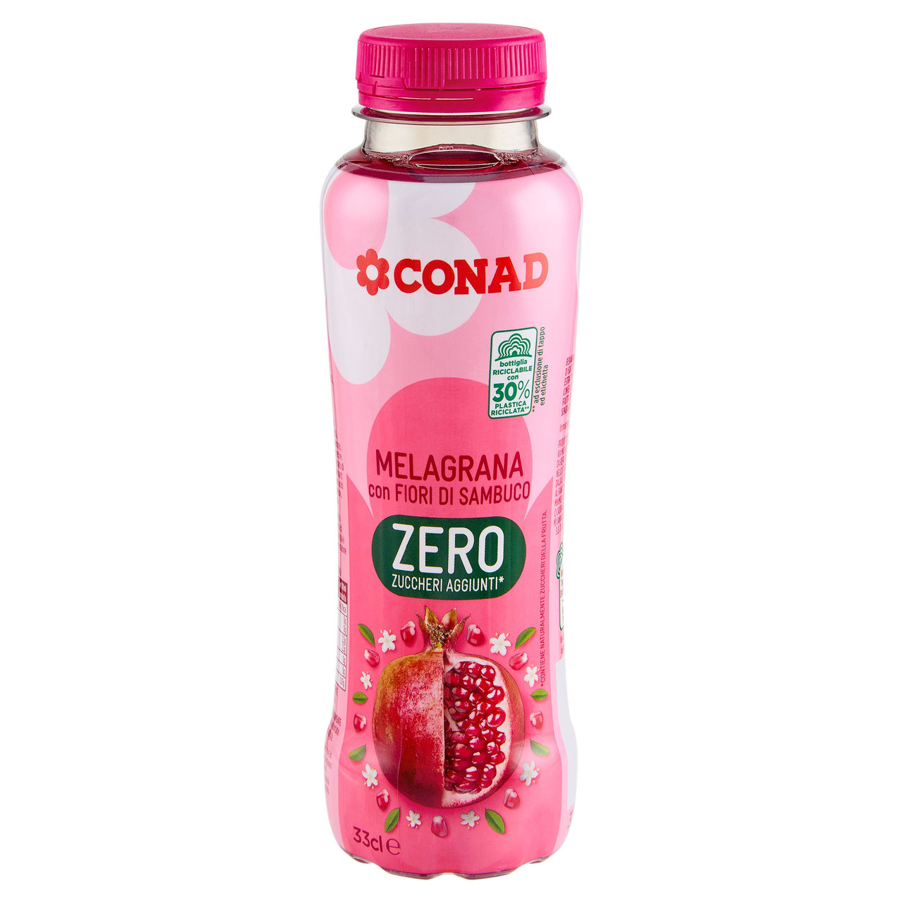 CONAD Melagrana con Fiori di Sambuco Zero Zuccheri Aggiunti* 33 cl