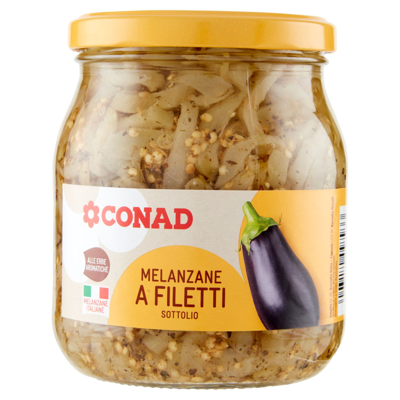 CONAD Melanzane a Filetti Sottolio 520 g