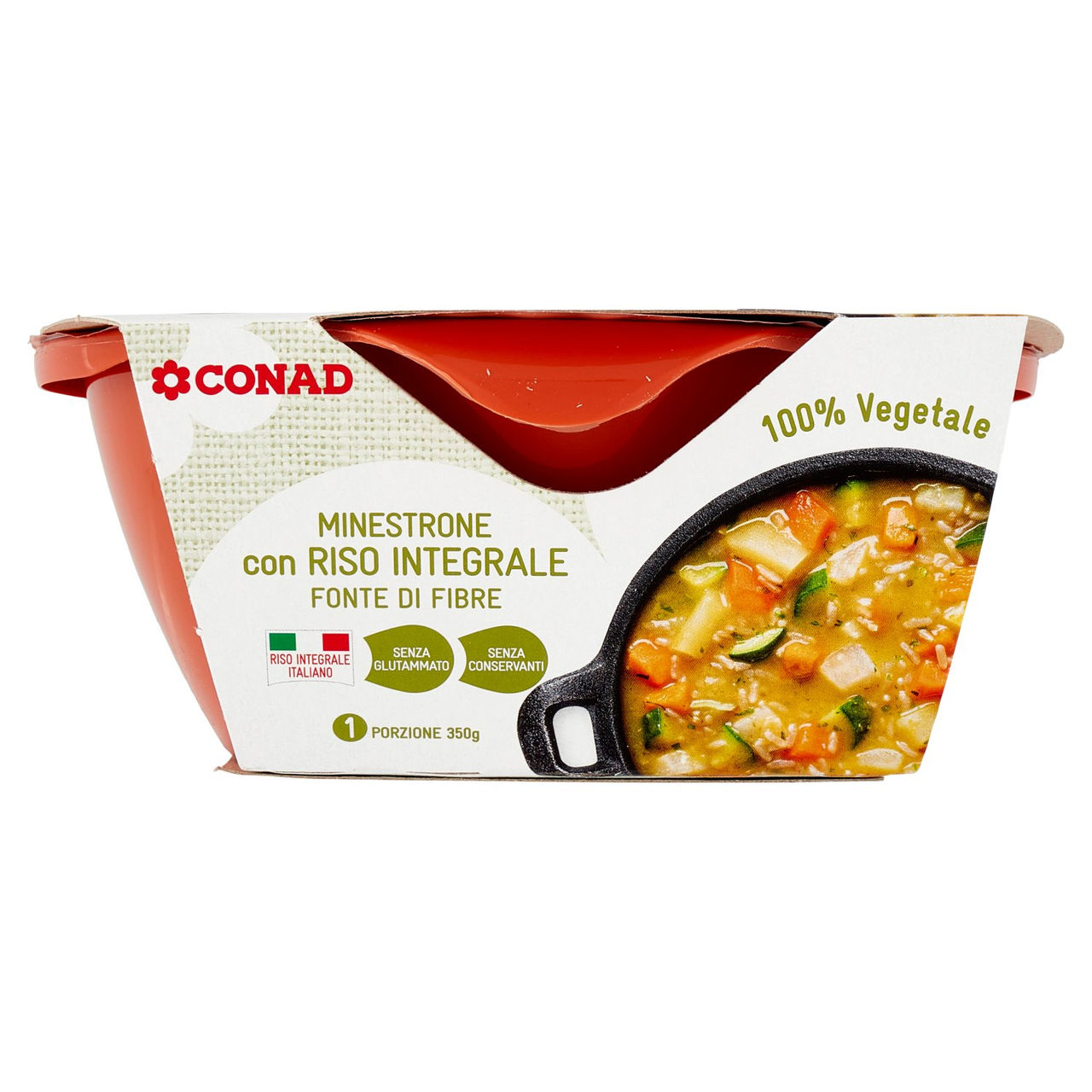 CONAD Minestrone con Riso Integrale 350 g