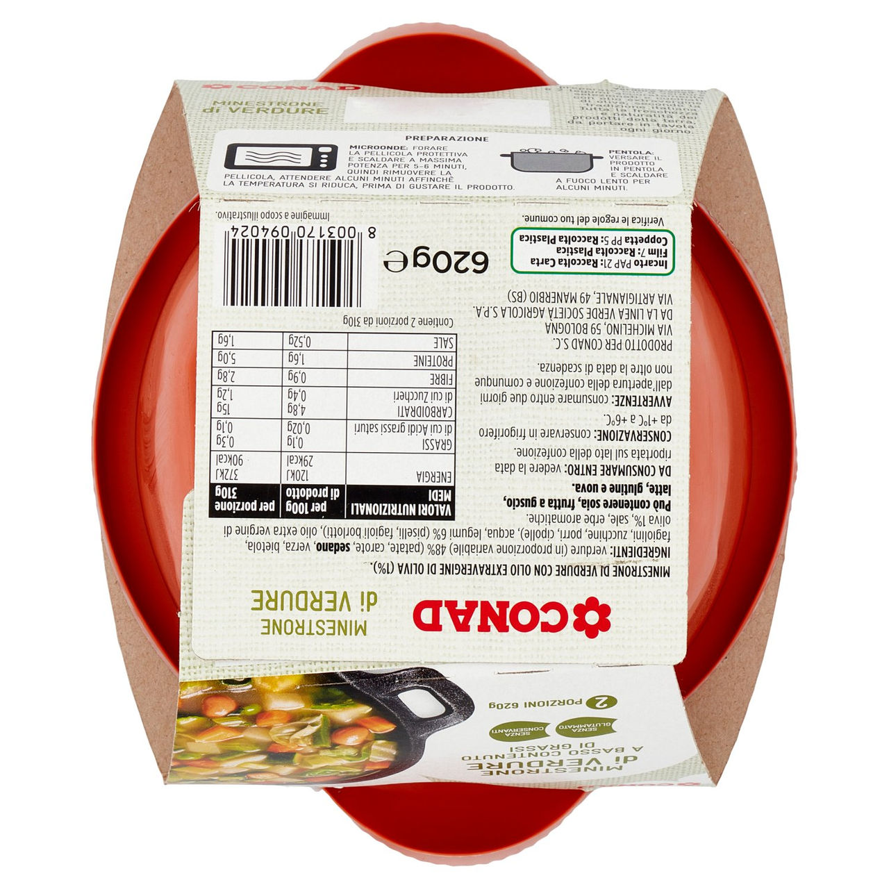 CONAD Minestrone di Verdure 620 g