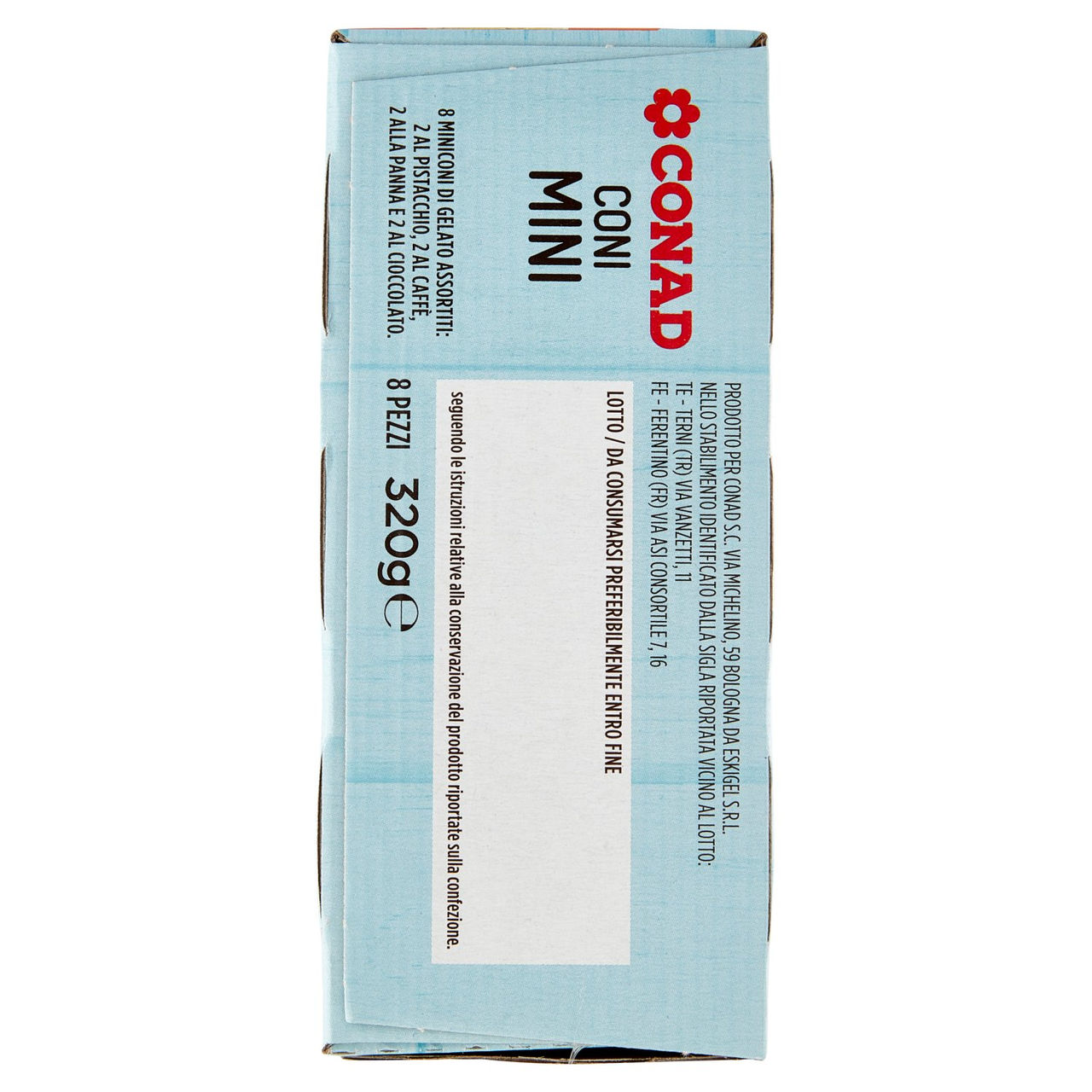 Mini Coni Gelato 8 Pezzi 320g Conad online