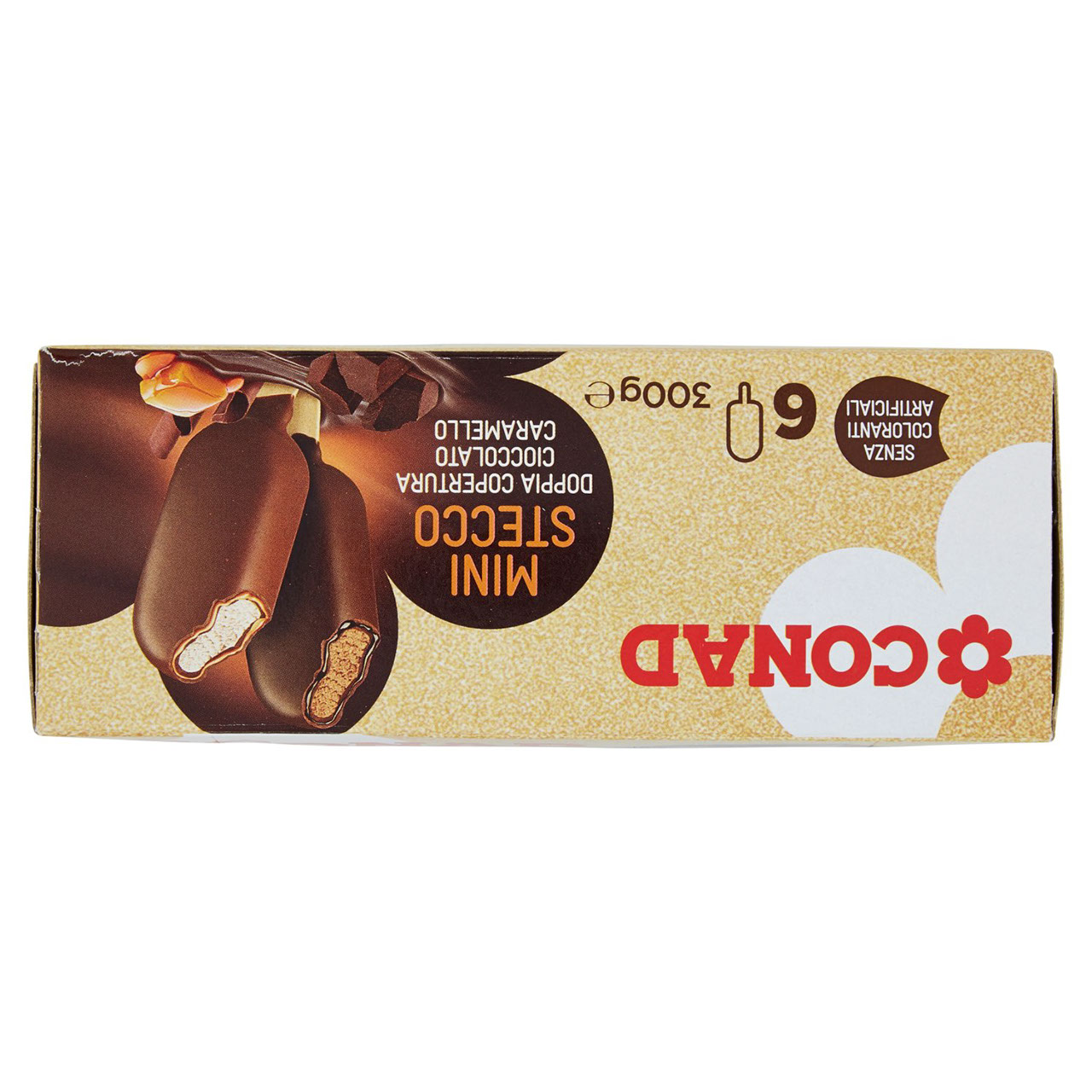 CONAD Mini Stecco Doppia Copertura Cioccolato Caramello 6 pezzi 300 g