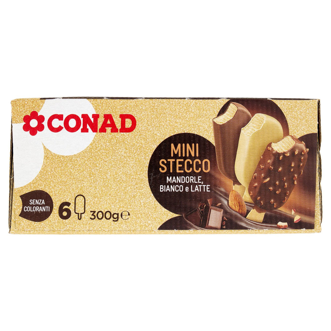 Mini Stecco Mandorle, Bianco e Latte Conad online