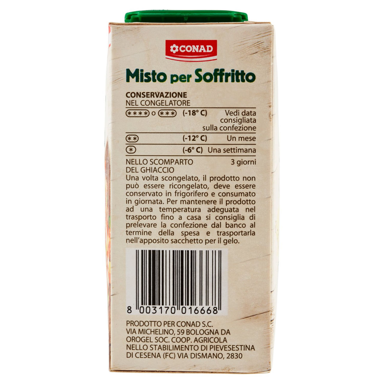 CONAD Misto per Soffritto Surgelato 150 g