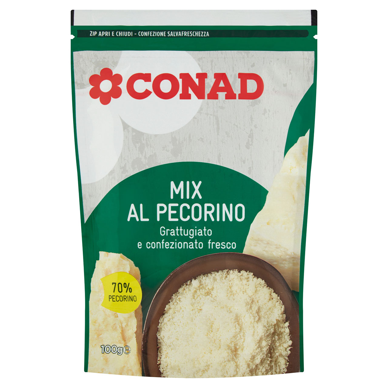 Formaggio Grattugiato Mix al Pecorino 100g Conad