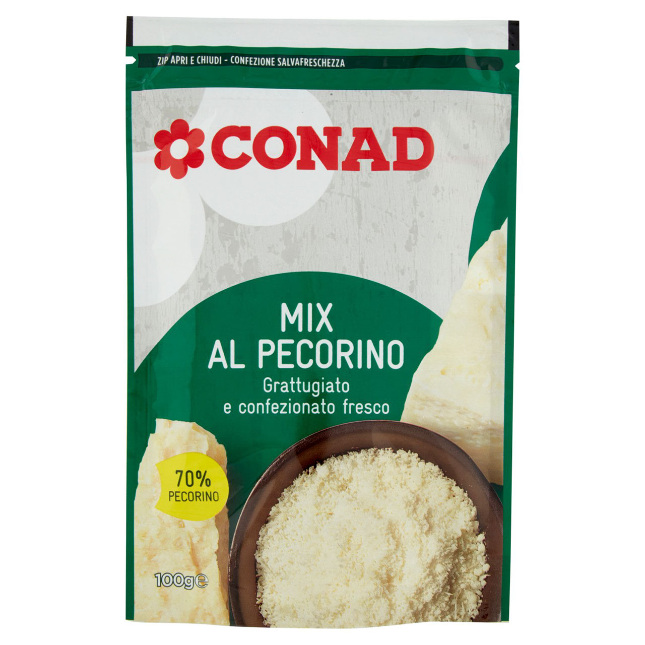 Formaggio Grattugiato Mix al Pecorino 100g Conad