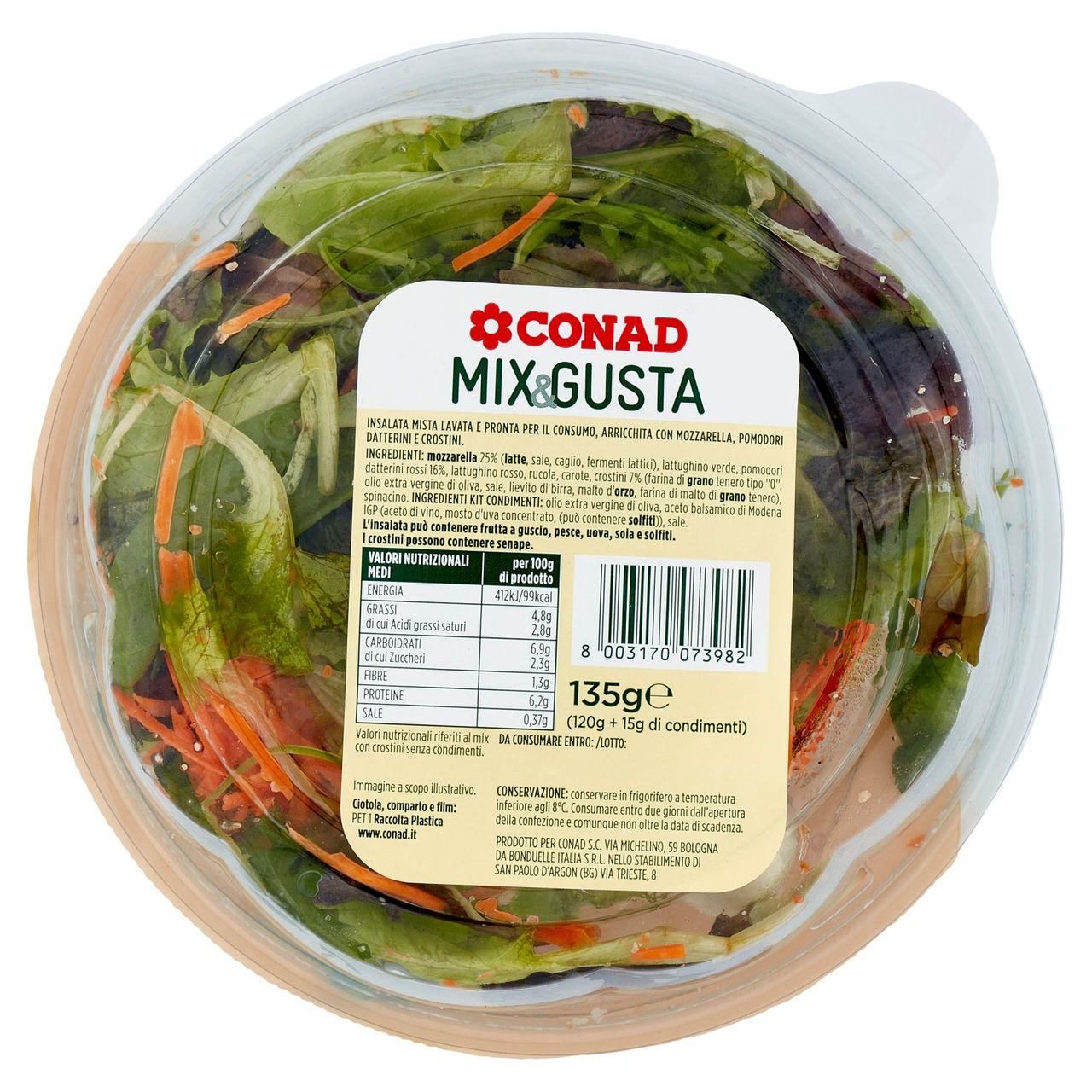 Mix & Gusta Mozzarella Conad in vendita online