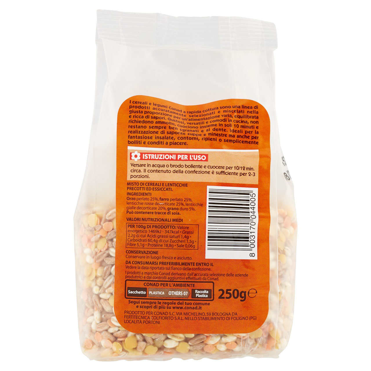 Mix Orzo Farro Lenticchie Grano 250g Conad online