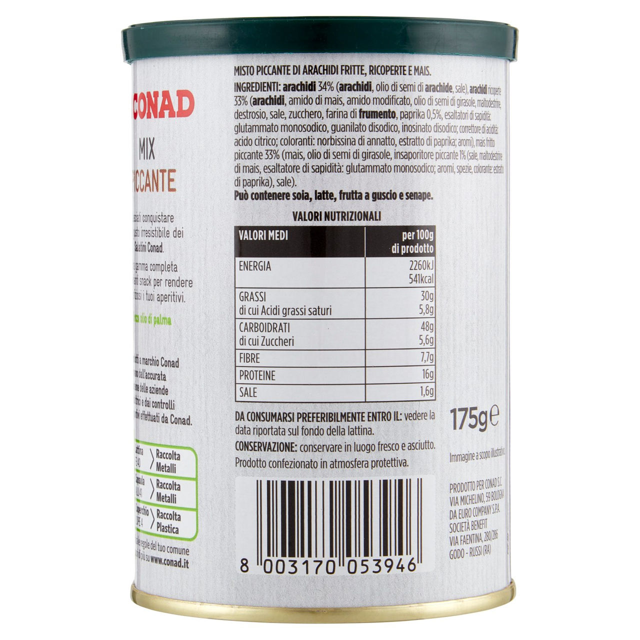 Mix Piccante 175 g Conad in vendita online