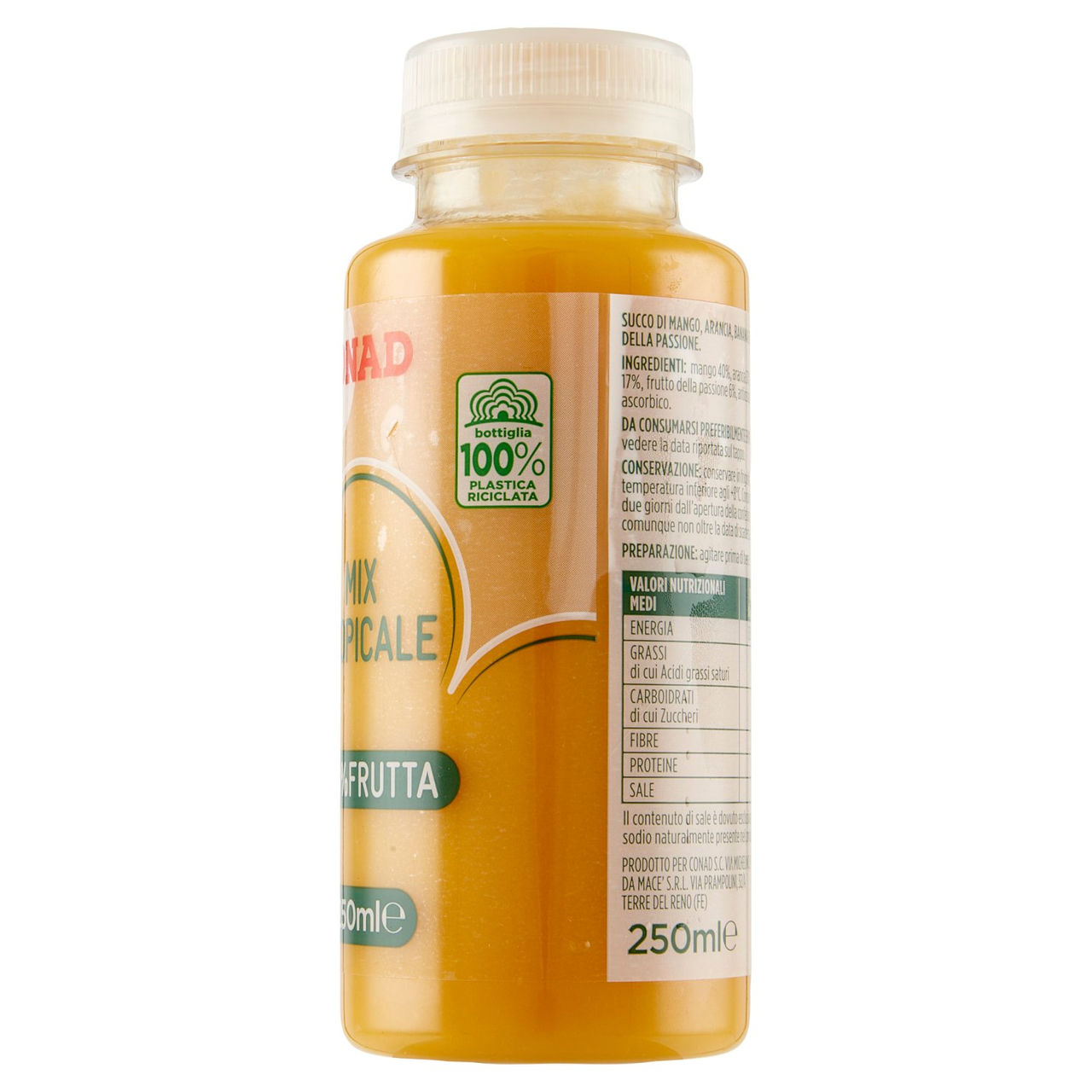 Succo Mango Arancia Banana Passion Fruit Conad