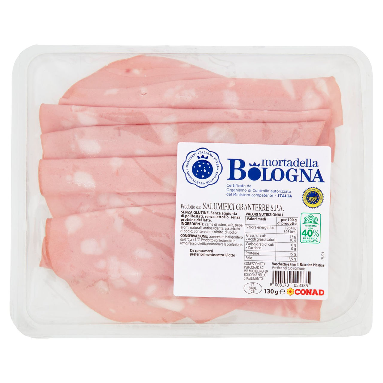 CONAD Mortadella Bologna IGP 130 g