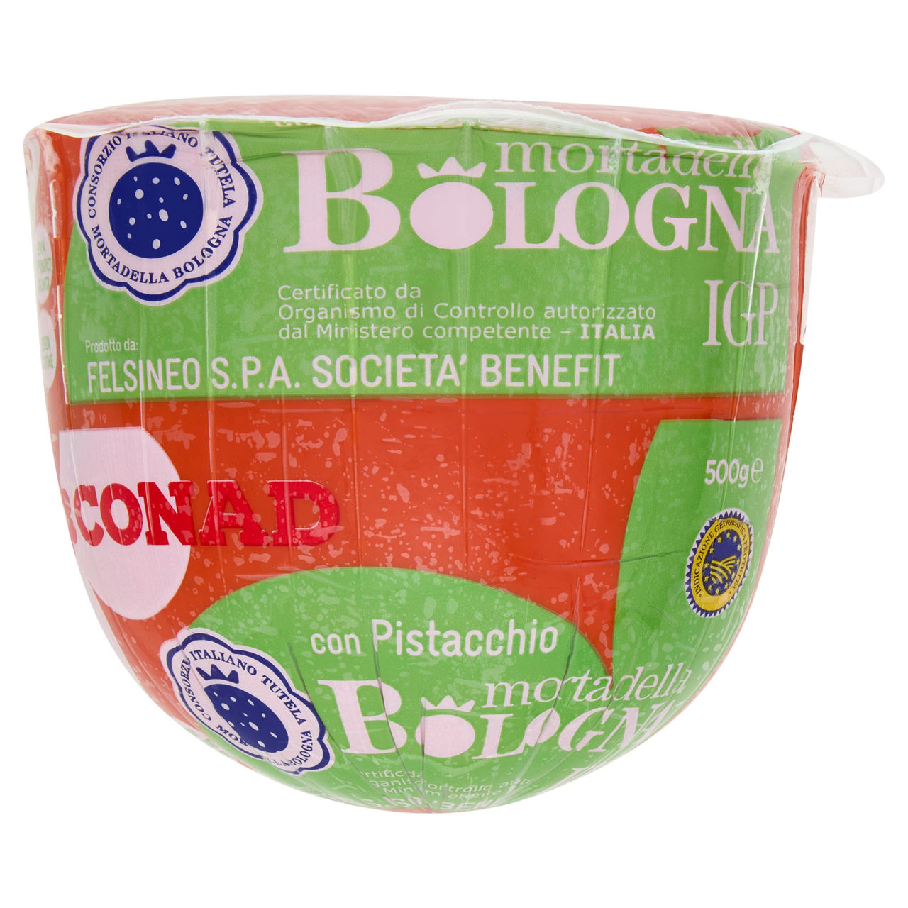 CONAD mortadella Bologna IGP con Pistacchio 500 g