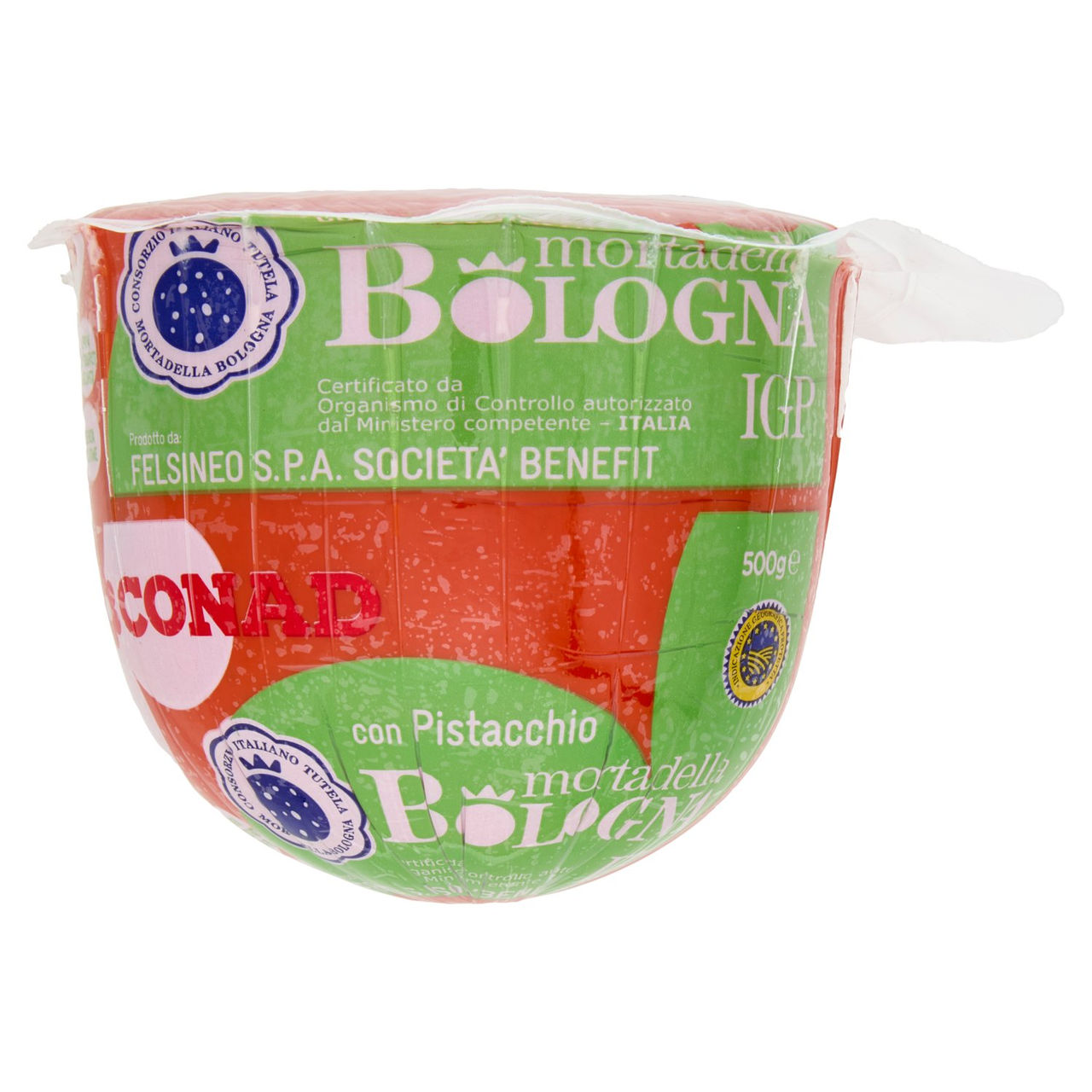 CONAD mortadella Bologna IGP con Pistacchio 500 g