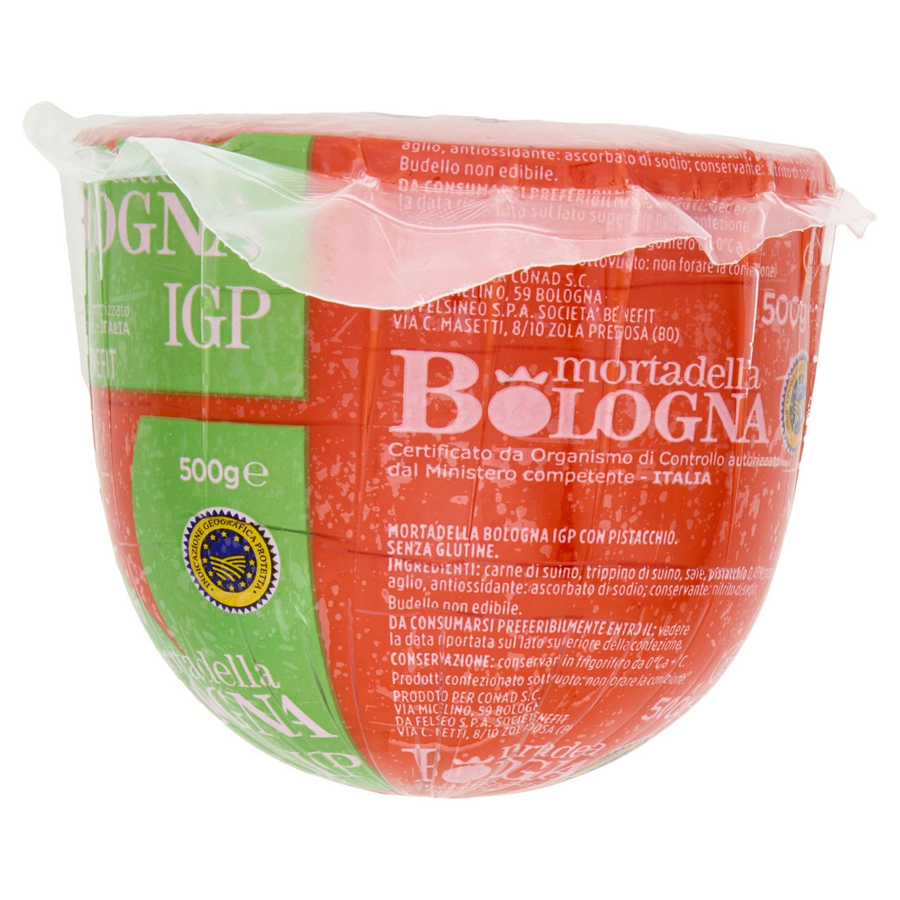 CONAD mortadella Bologna IGP con Pistacchio 500 g