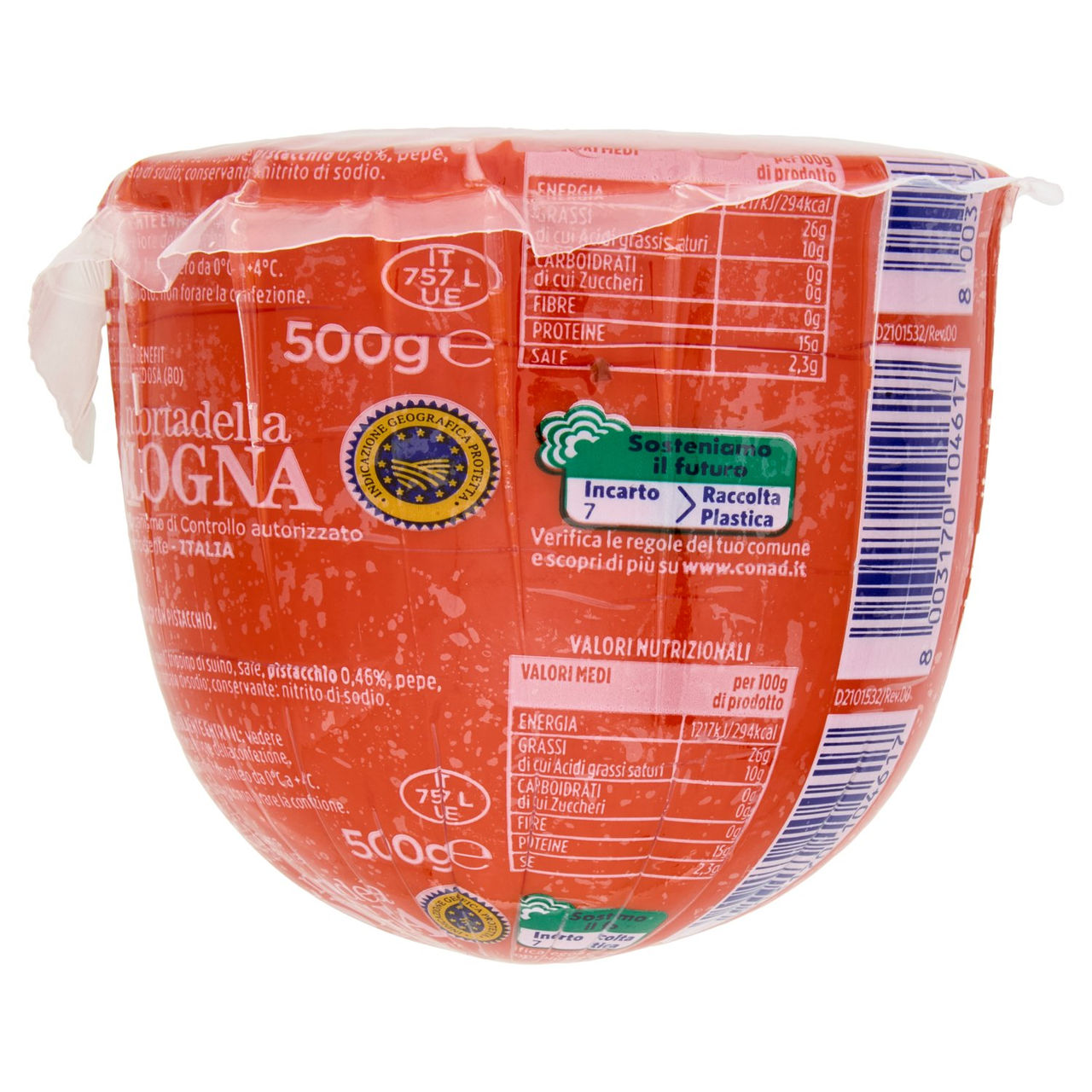 CONAD mortadella Bologna IGP con Pistacchio 500 g
