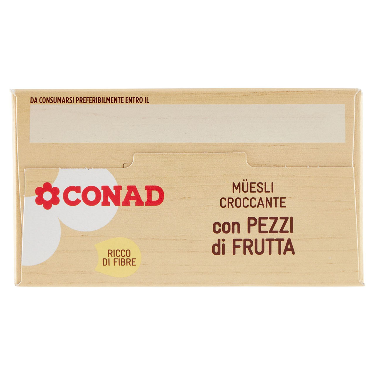 Müesli Croccante Con Pezzi di Frutta 375 g Conad