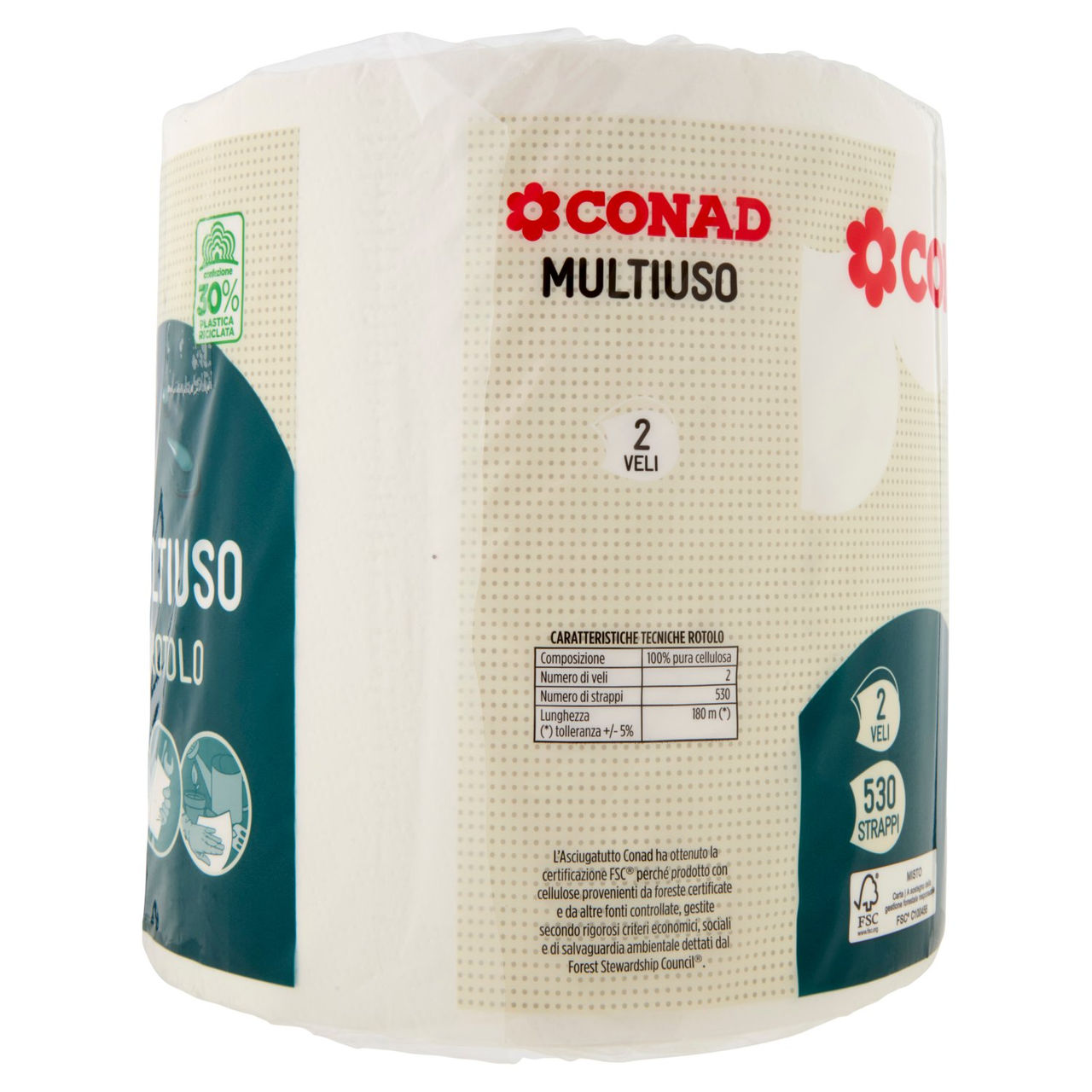 Multiuso 2 Veli 530 Strappi 1 Rotolo Conad