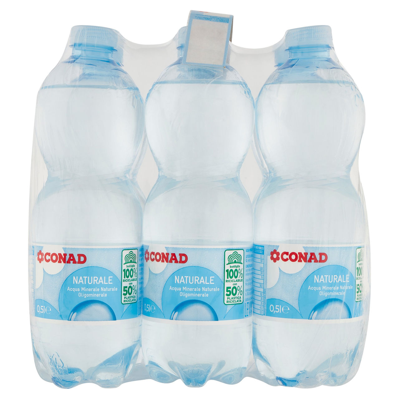 CONAD Naturale Acqua Minerale Naturale Oligominerale Levia 6 x 0,5 l