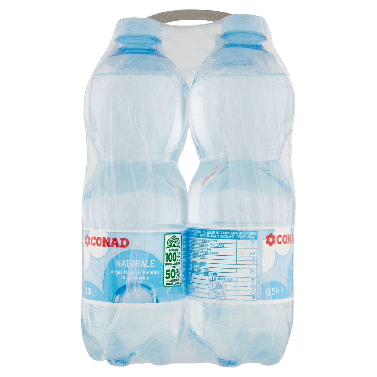 CONAD Naturale Acqua Minerale Naturale Oligominerale Levia 6 x 0,5 l