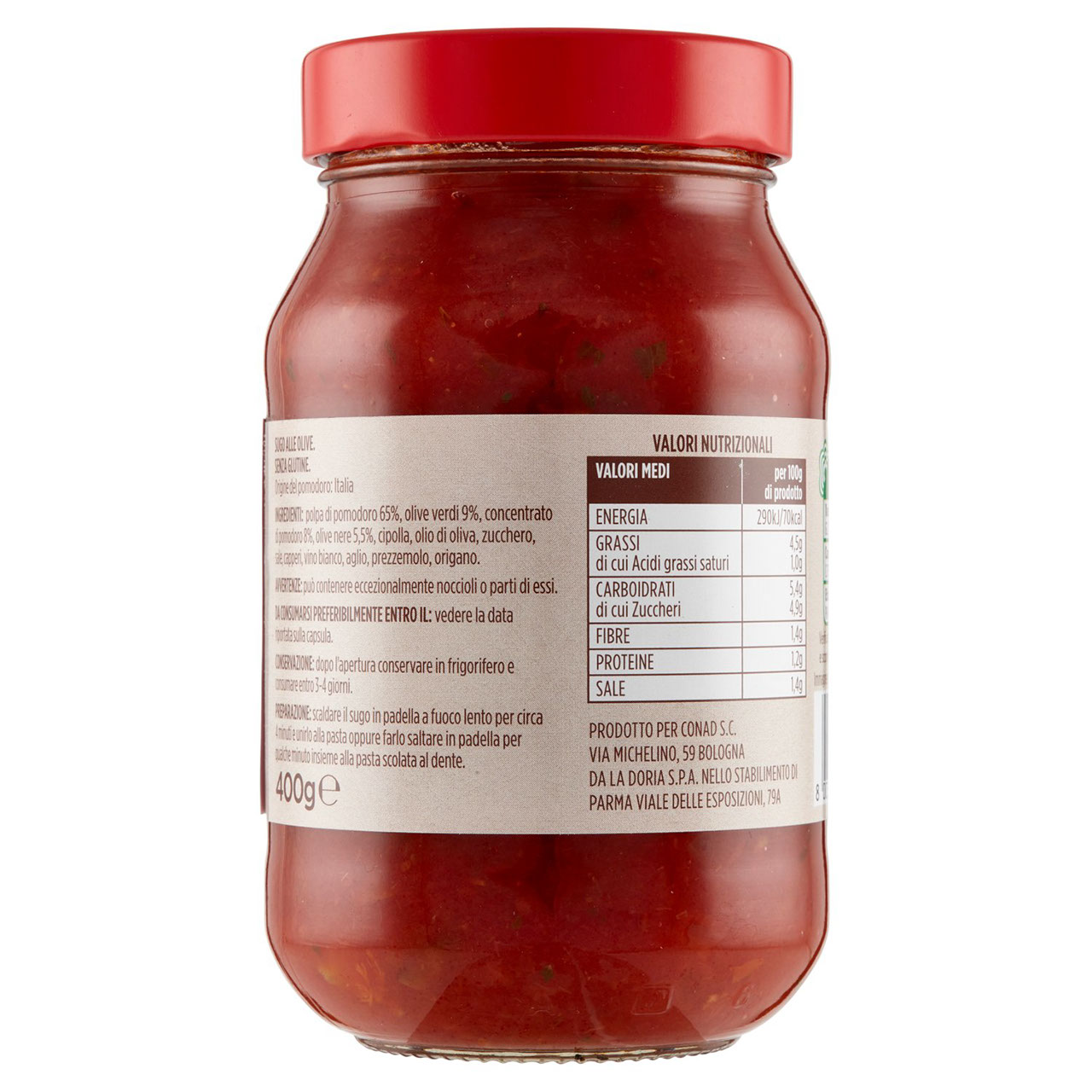 Sugo alle Olive 400 g Conad in vendita online