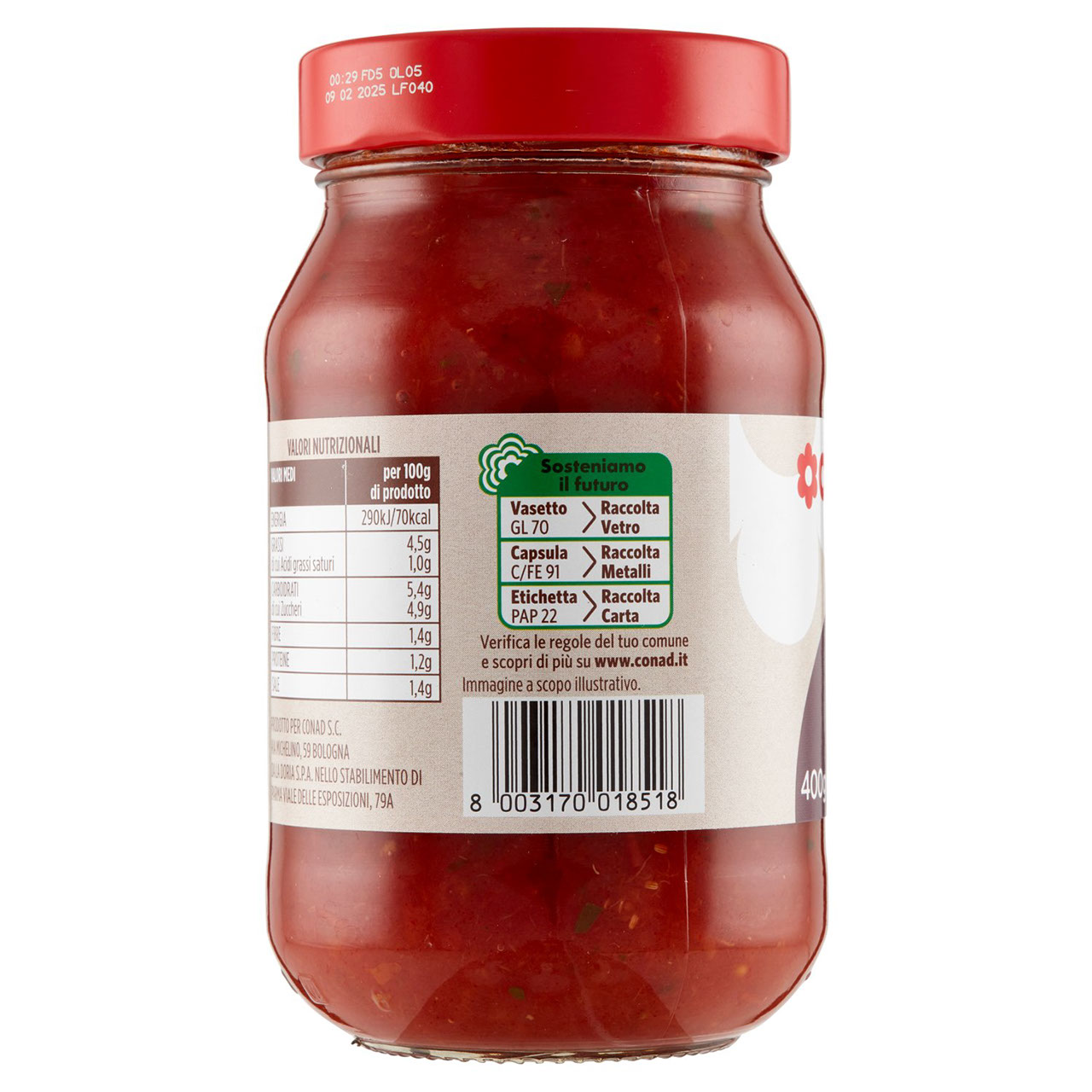 Sugo alle Olive 400 g Conad in vendita online