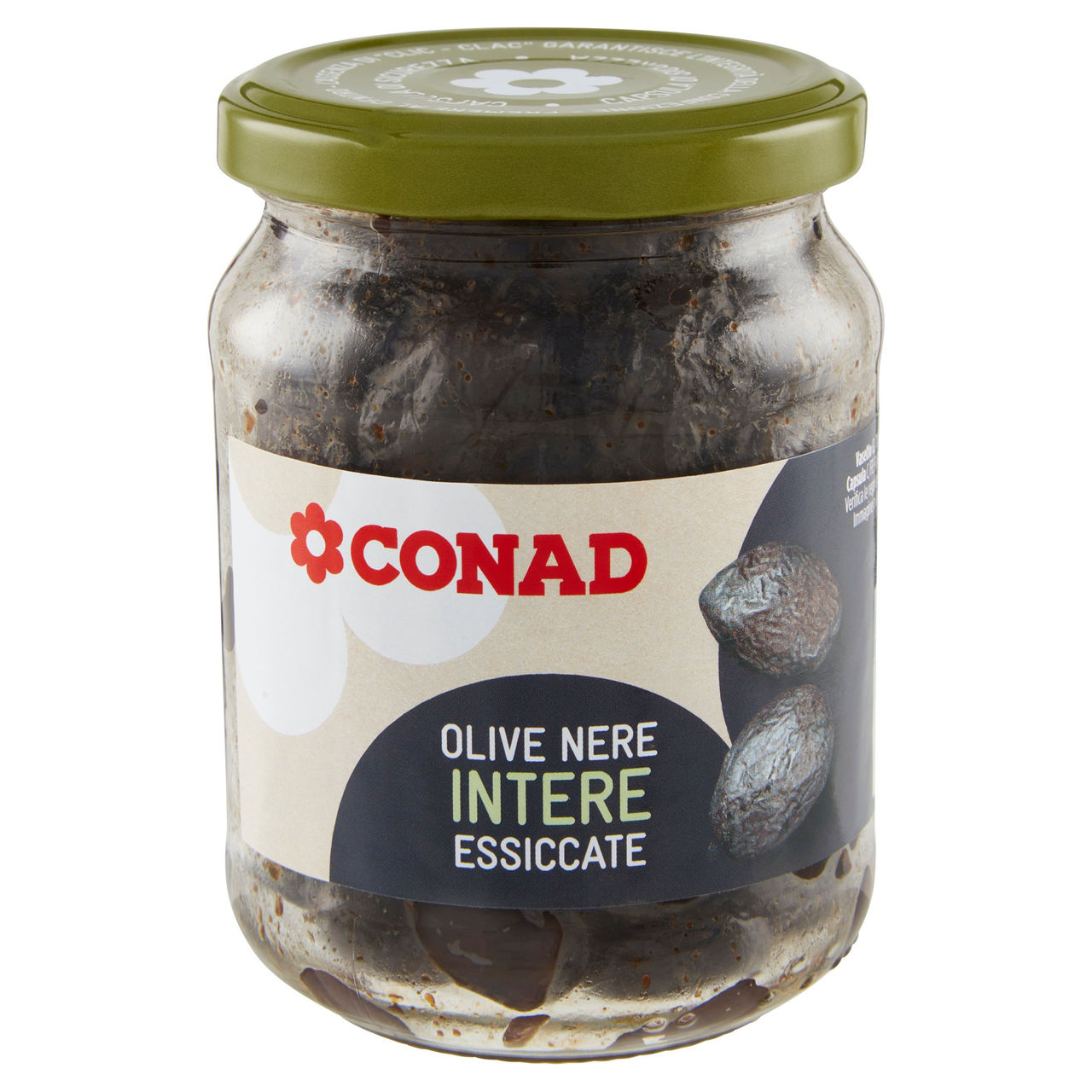 Olive Nere Intere Essiccate 200 g Conad