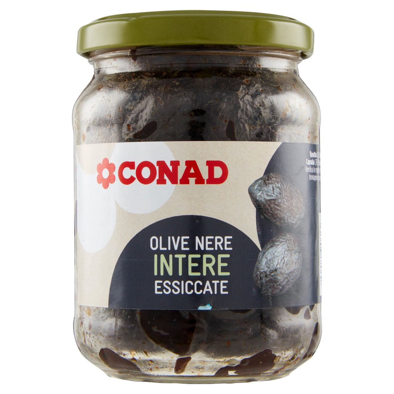 Olive Nere Intere Essiccate 200 g Conad