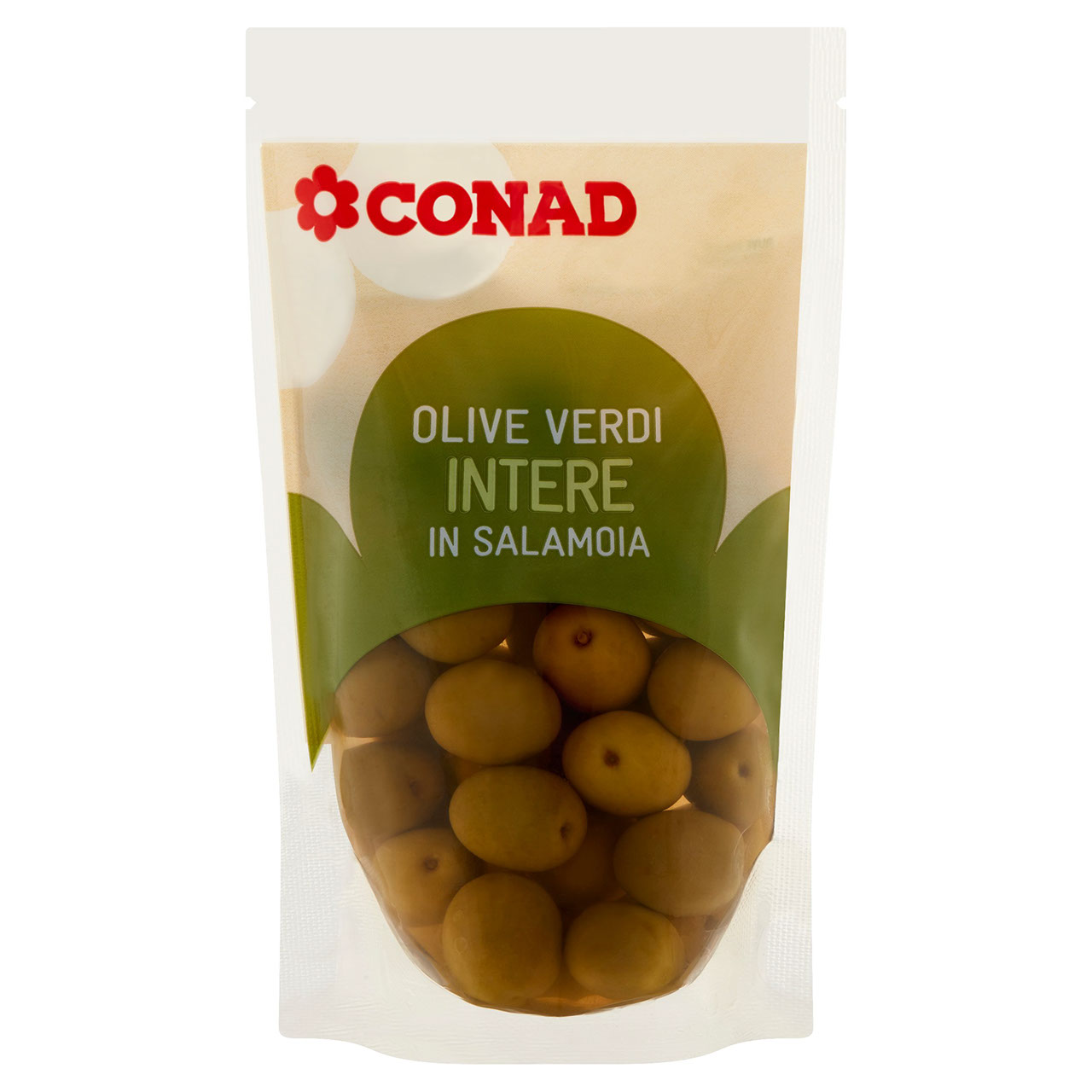 Olive Verdi Intere in Salamoia 185 g Conad