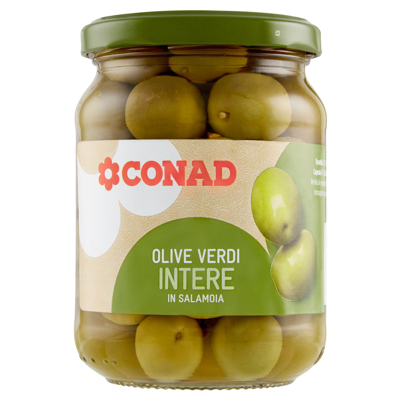 Olive Verdi Intere in Salamoia 310 g Conad