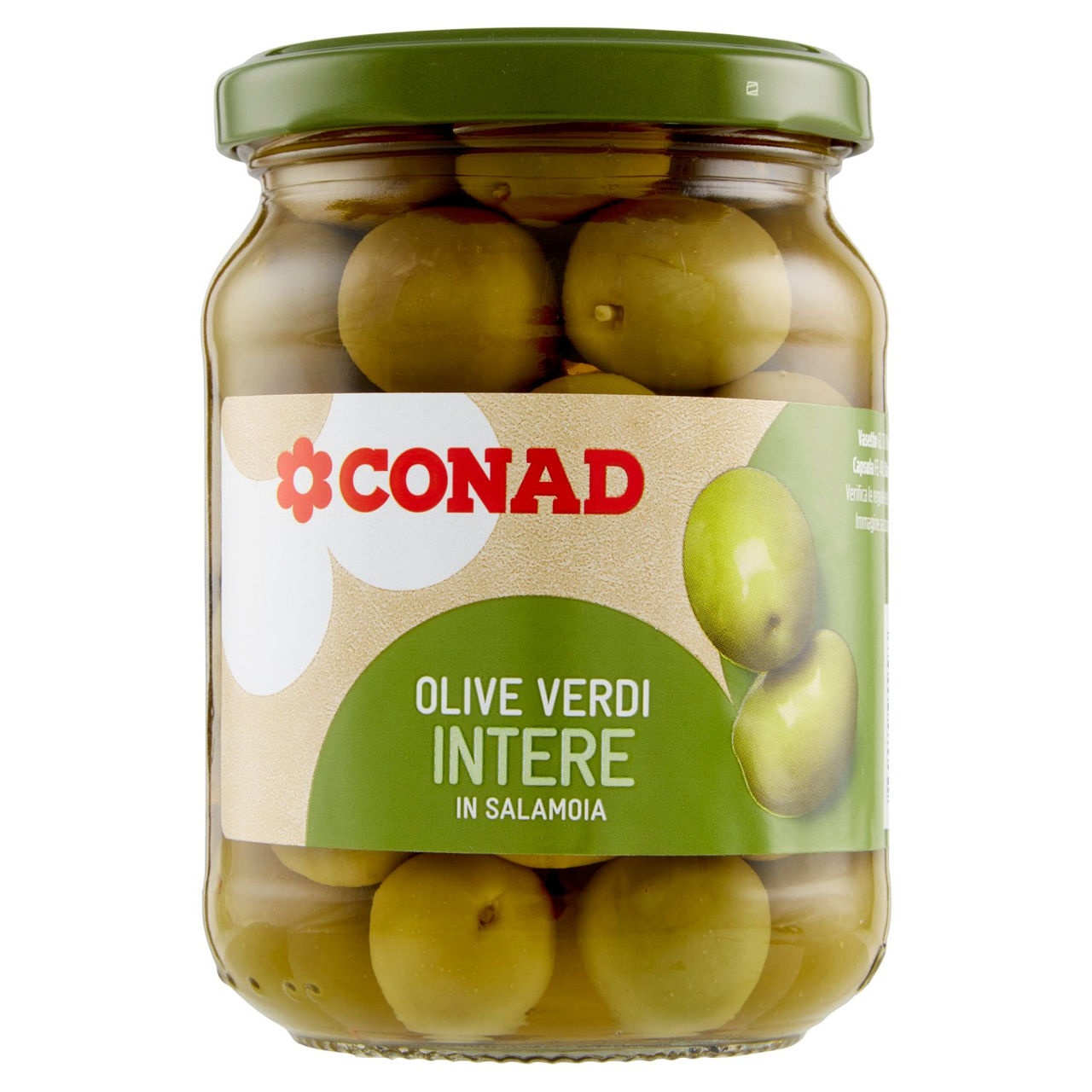 Olive Verdi Intere in Salamoia 310 g Conad