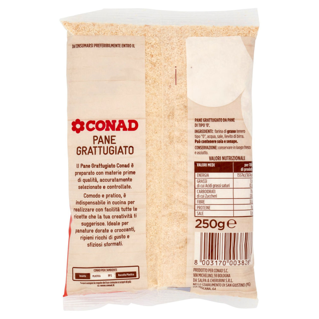 CONAD Pane Grattugiato 250 g