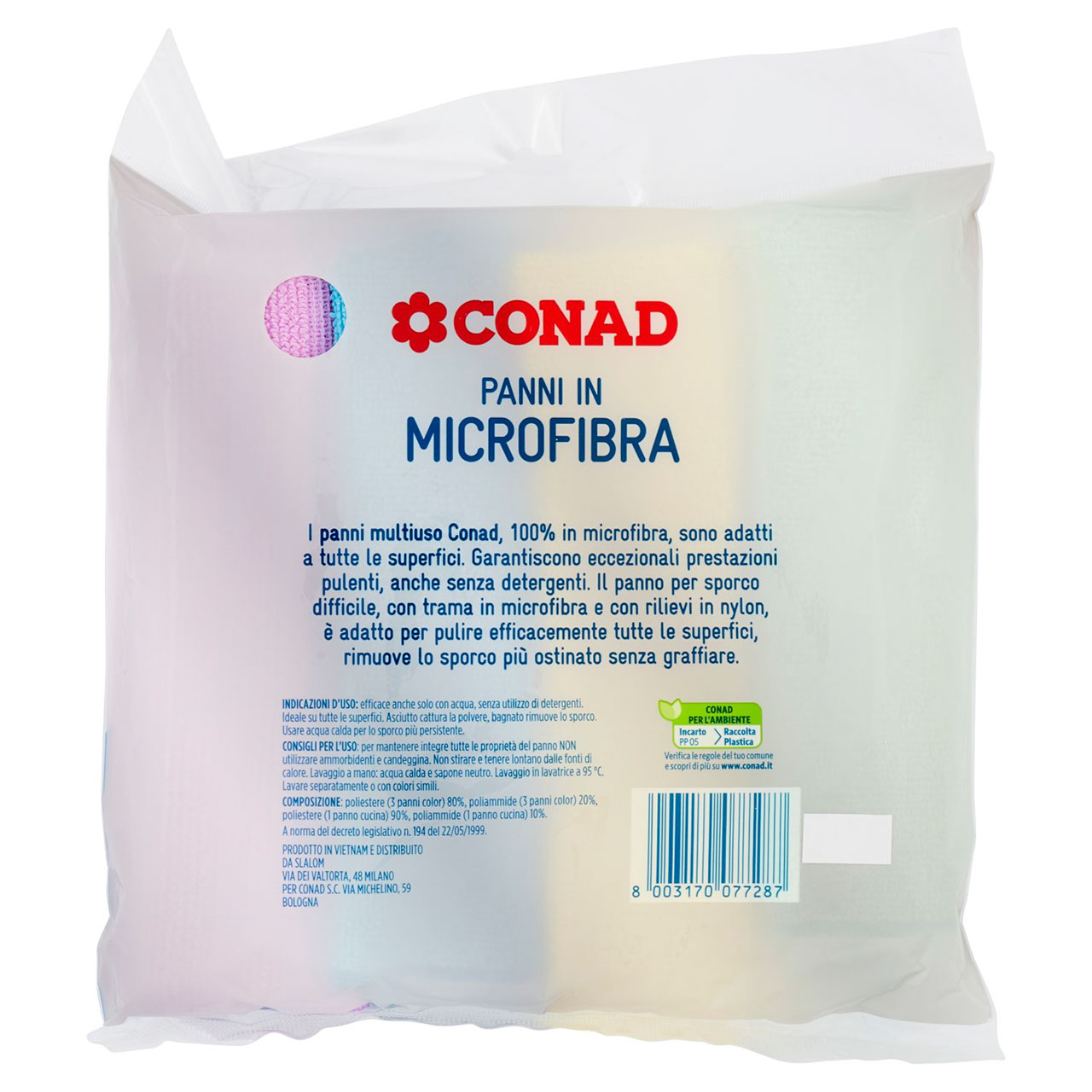 Panno microfibra multiuso Conad in vendita online