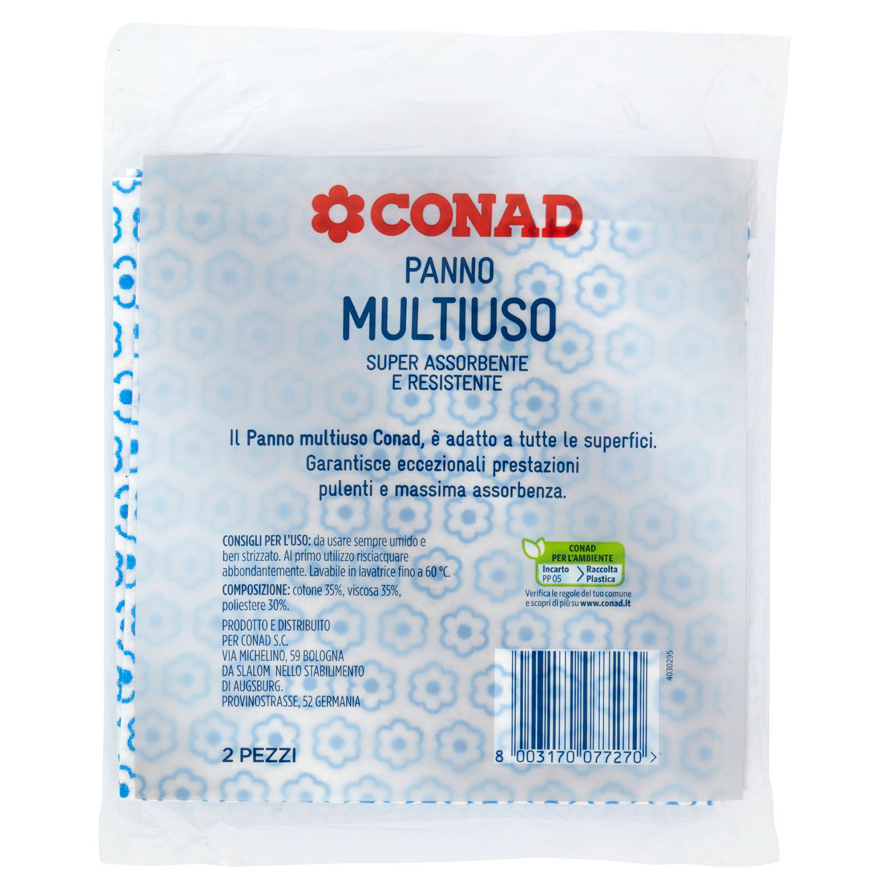 Panno multiuso 2 pz Conad in vendita online