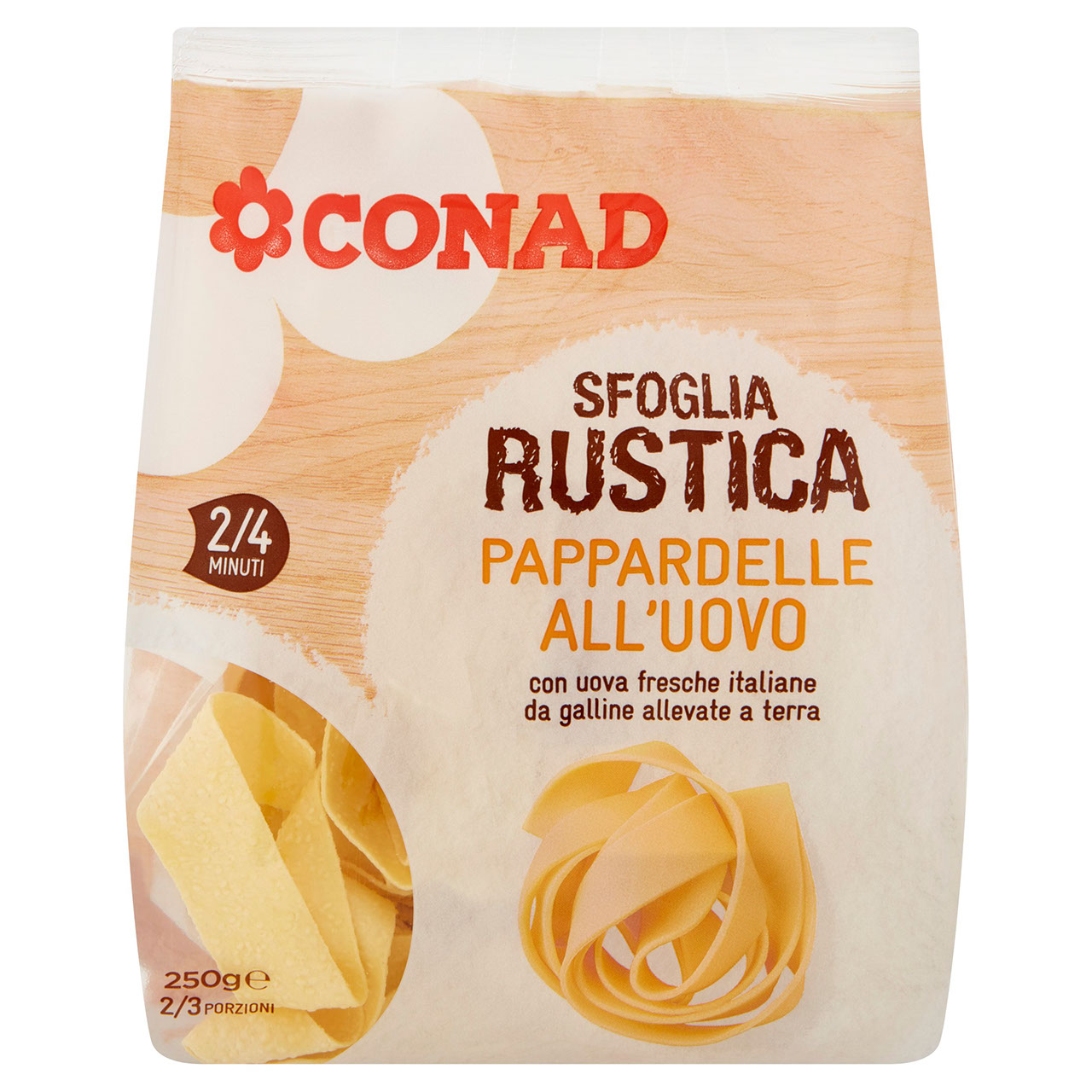 Pappardelle all'uovo Sfoglia Rustica 250 g Conad.