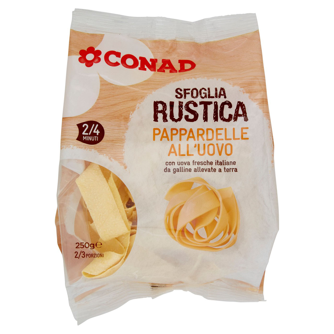 Pappardelle all'uovo Sfoglia Rustica 250 g Conad.