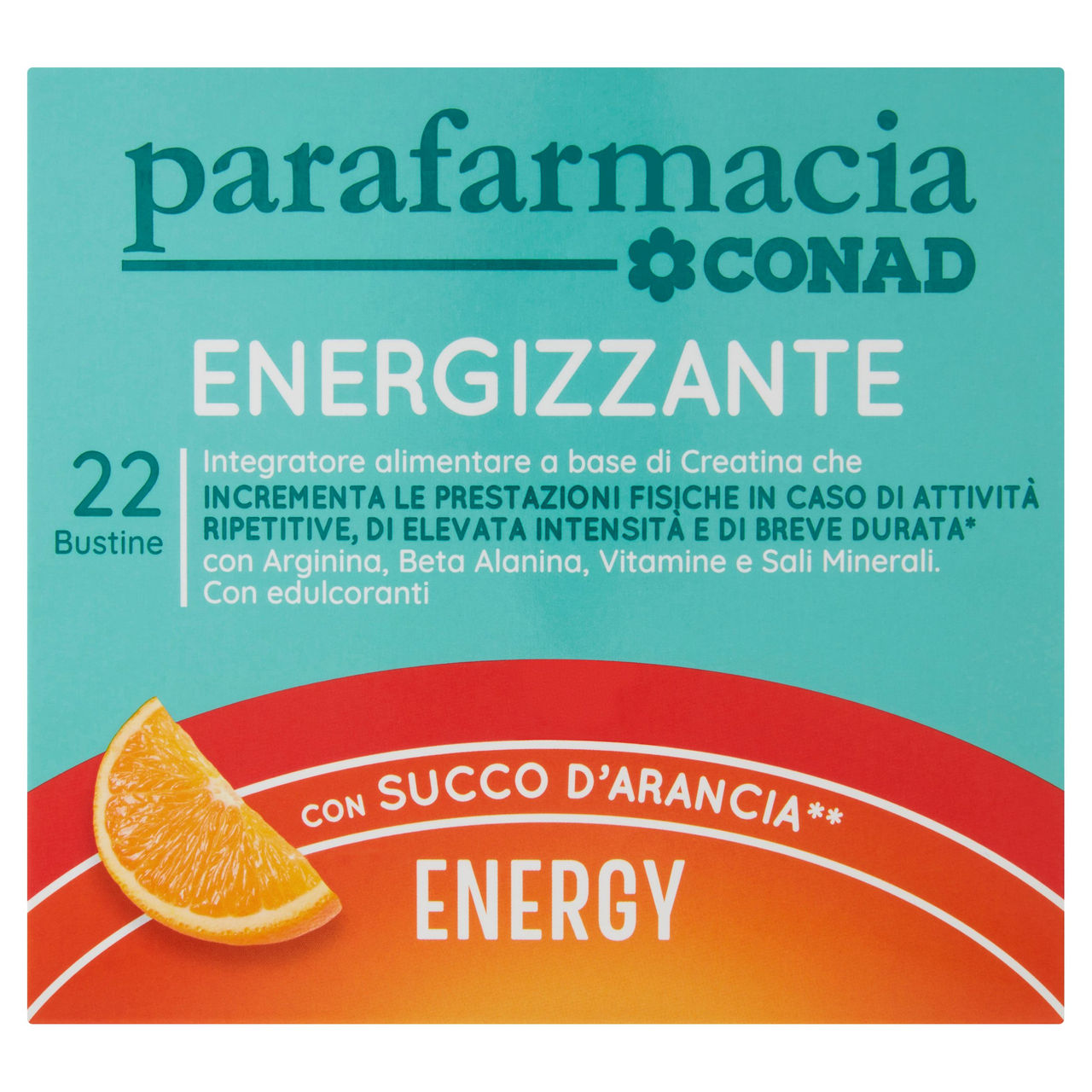 CONAD Parafarmacia Energizzante con Succo d'Arancia** 22 Bustine 176 g