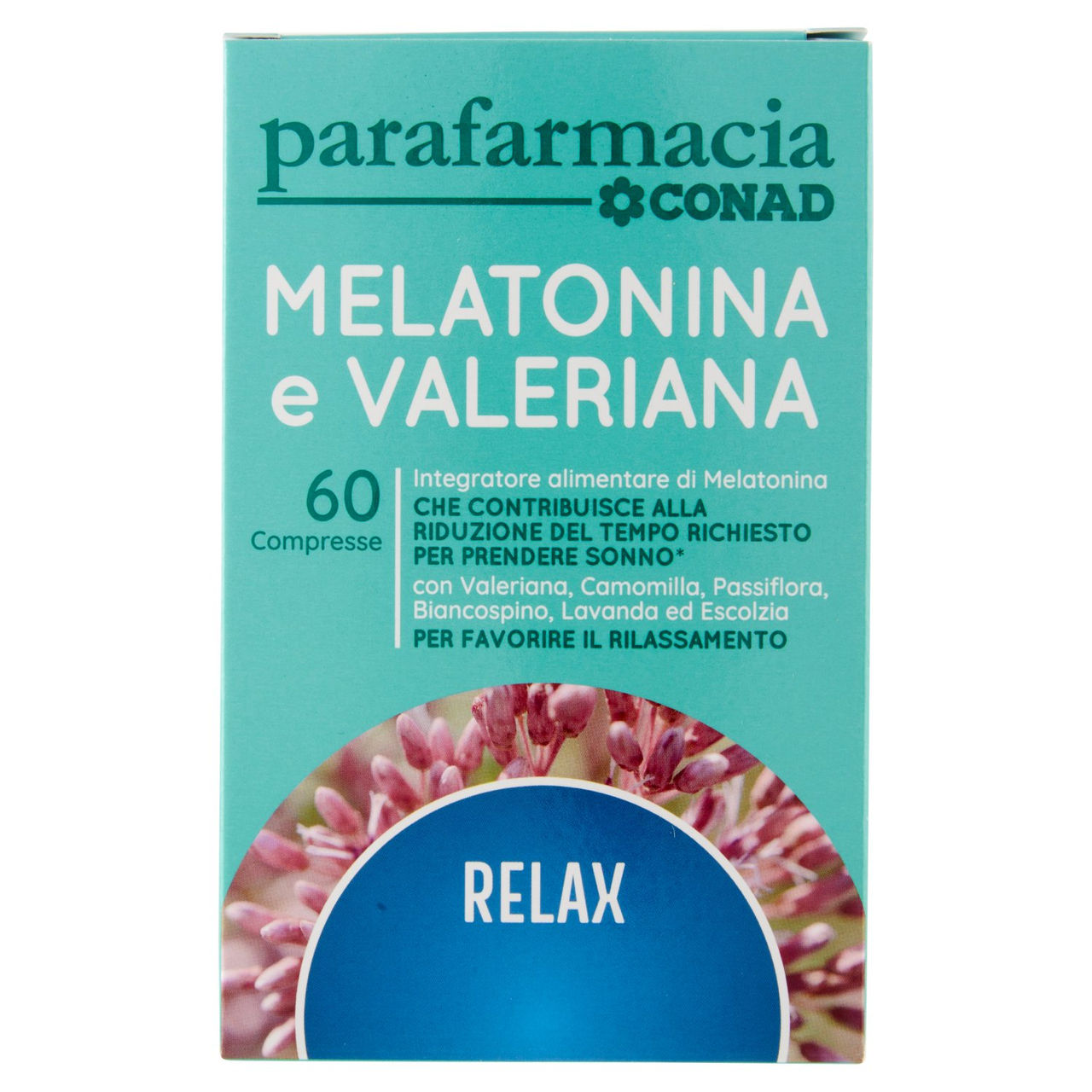 CONAD Parafarmacia Melatonina e Valeriana 60 Compresse 24,6 g