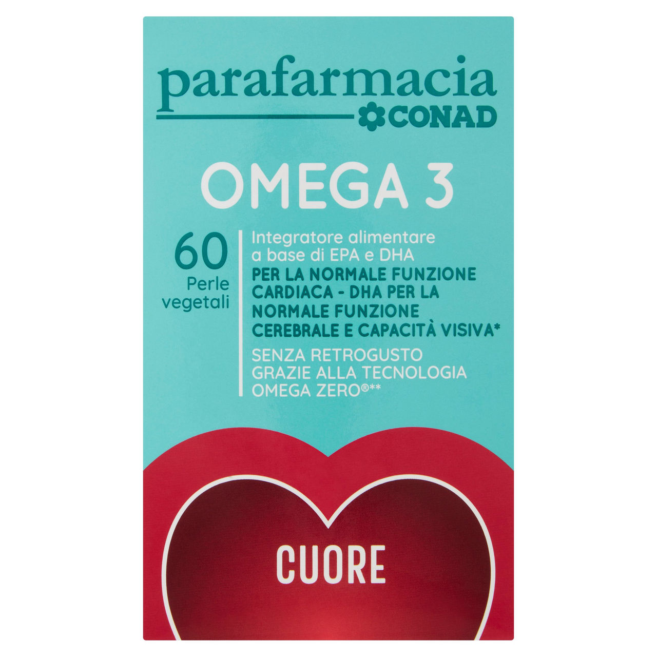 CONAD Parafarmacia Omega 3 60 Perle vegetali 81 g