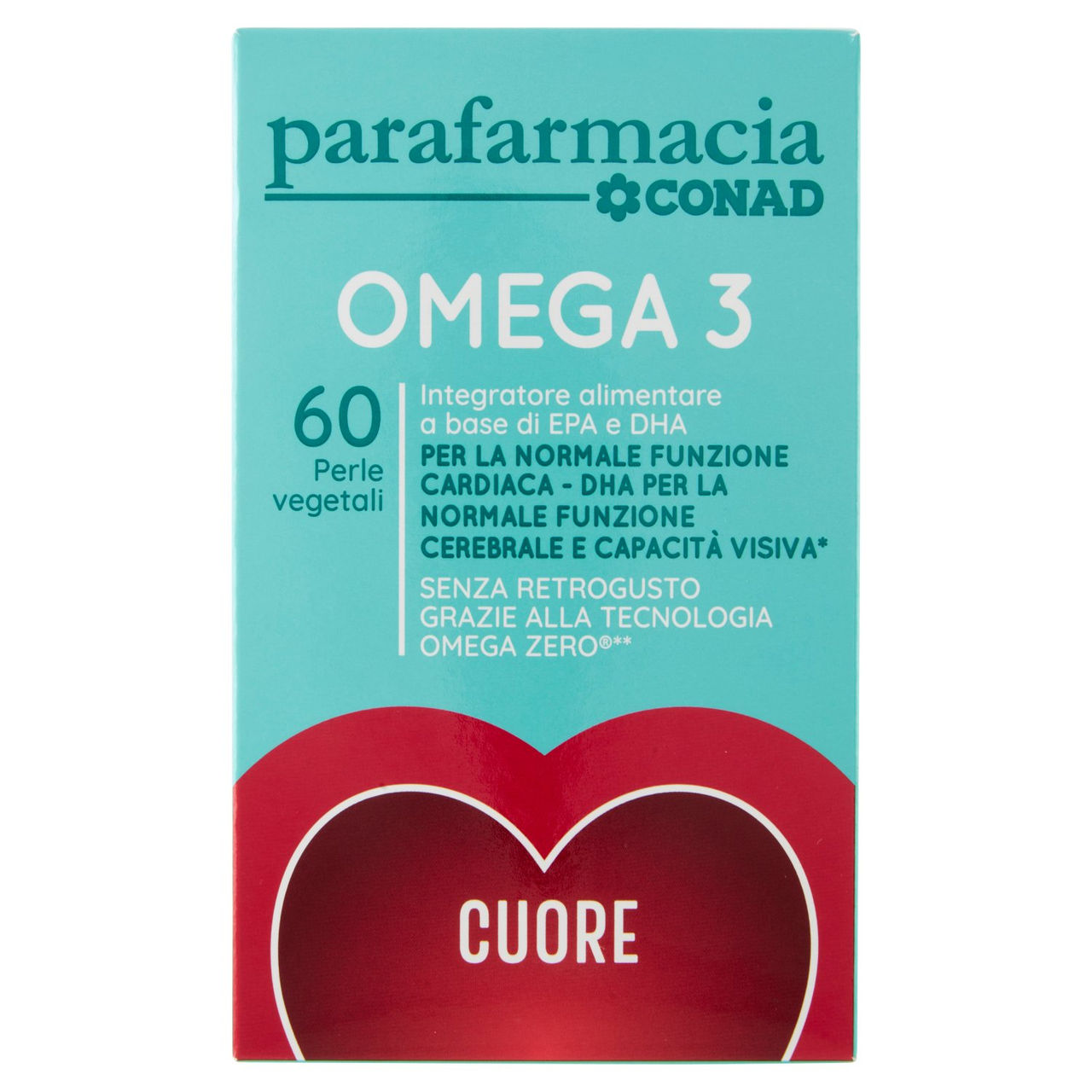 CONAD Parafarmacia Omega 3 60 Perle vegetali 81 g