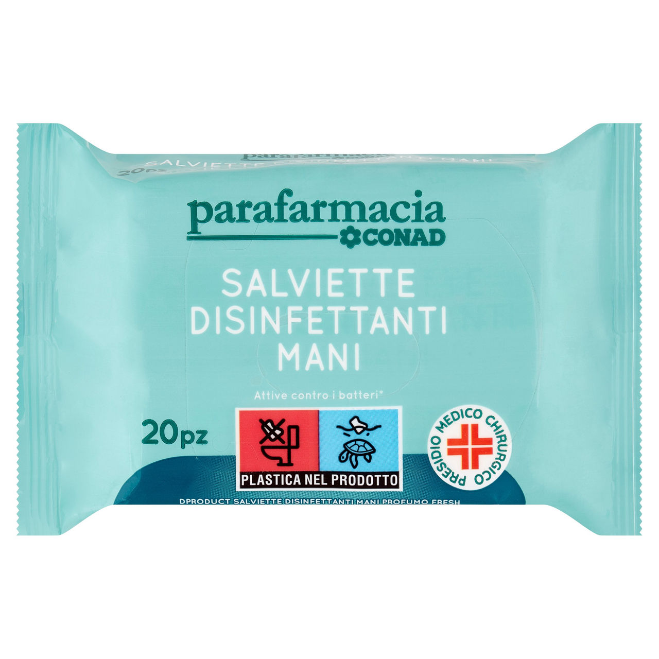 CONAD Parafarmacia Salviette Disinfettanti Mani 20 pz