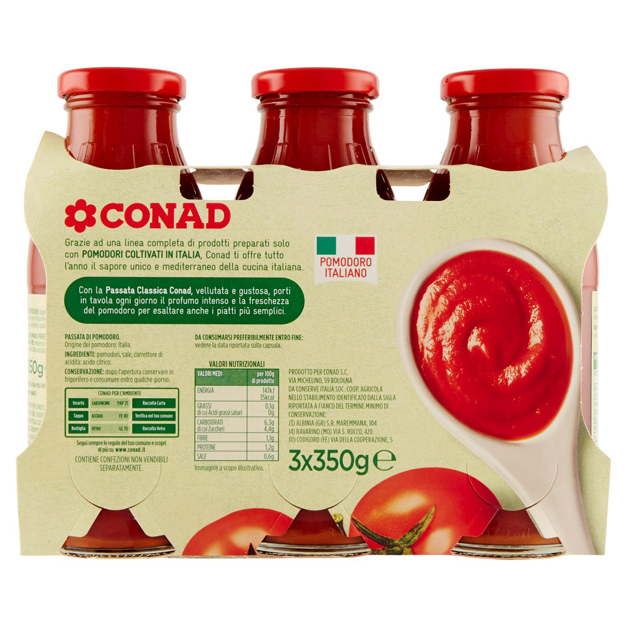 Passata di Pomodoro Classica Conad online