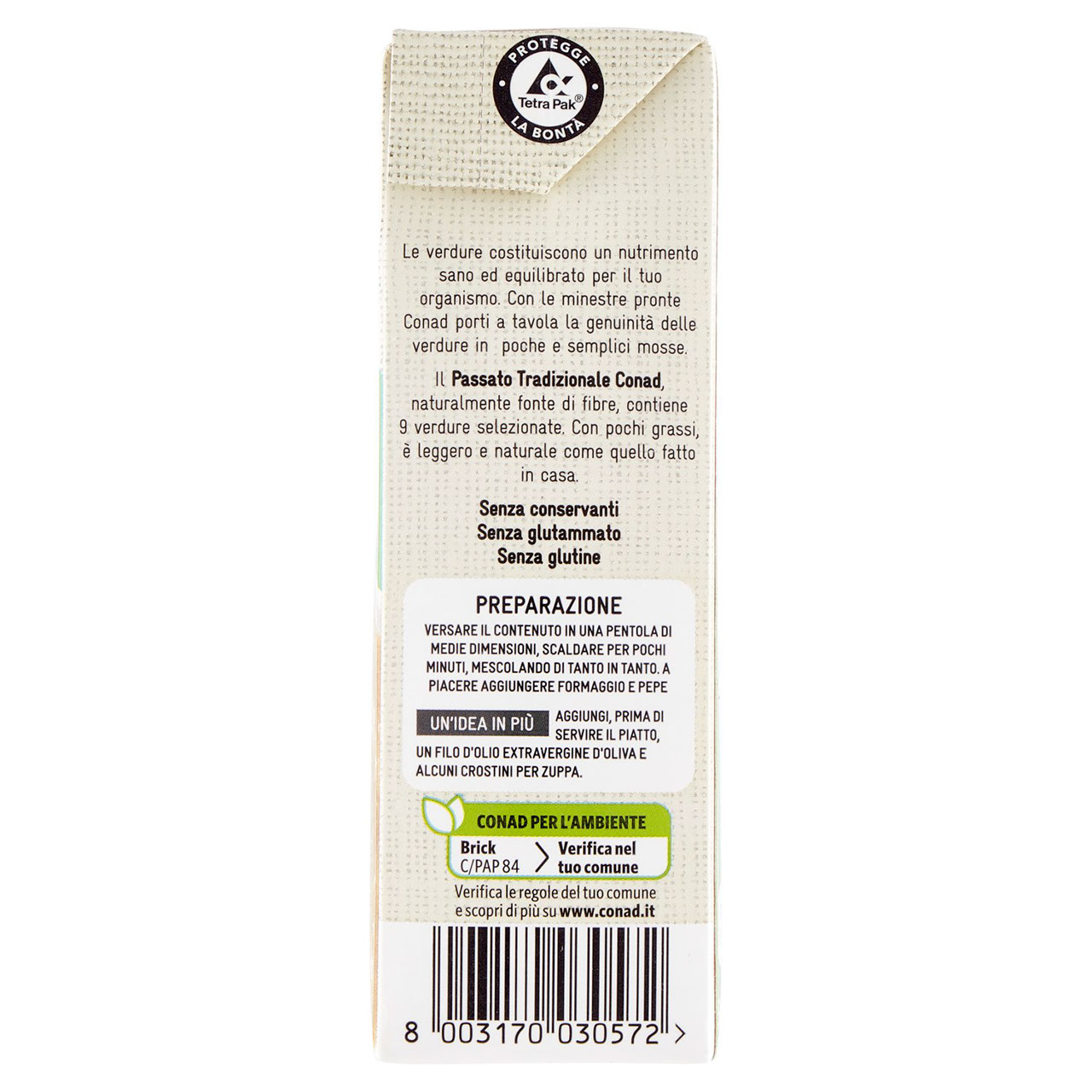 Passato di Verdure Pronto 500 g Conad