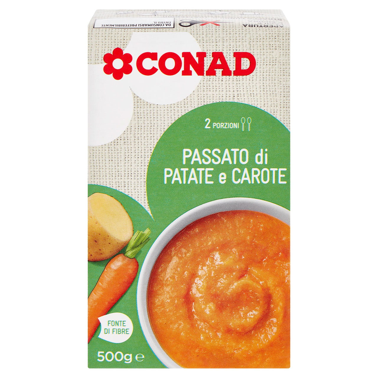 Passato di Patate e Carote 500 g Conad