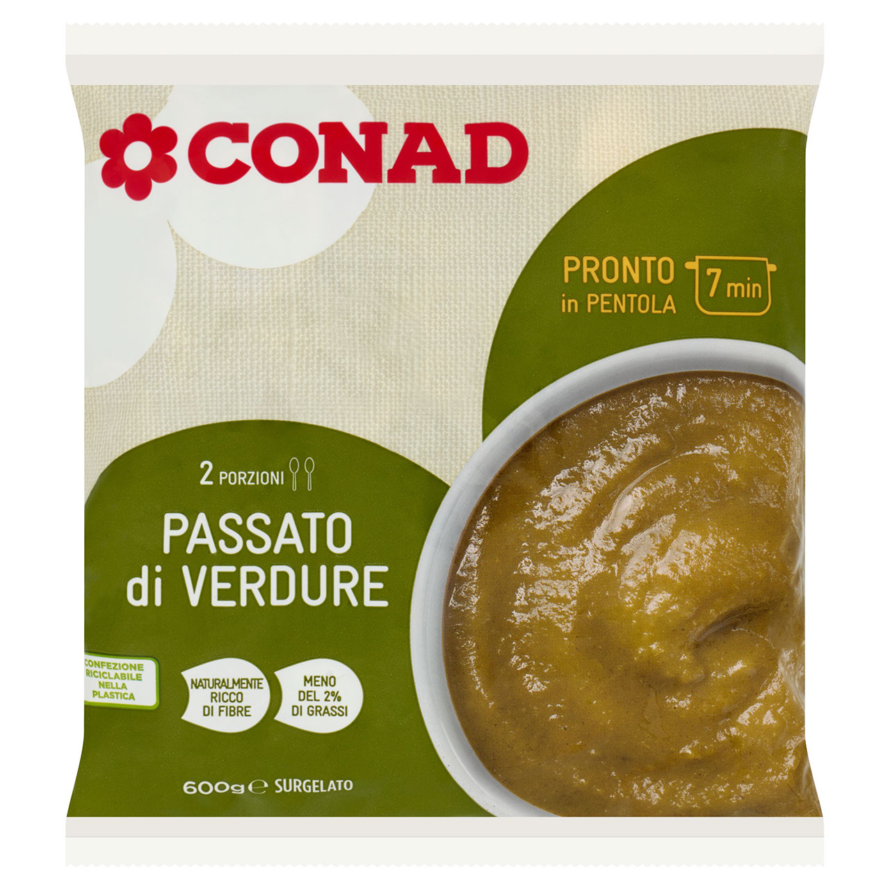 Passato di Verdure Surgelato 600 g Conad