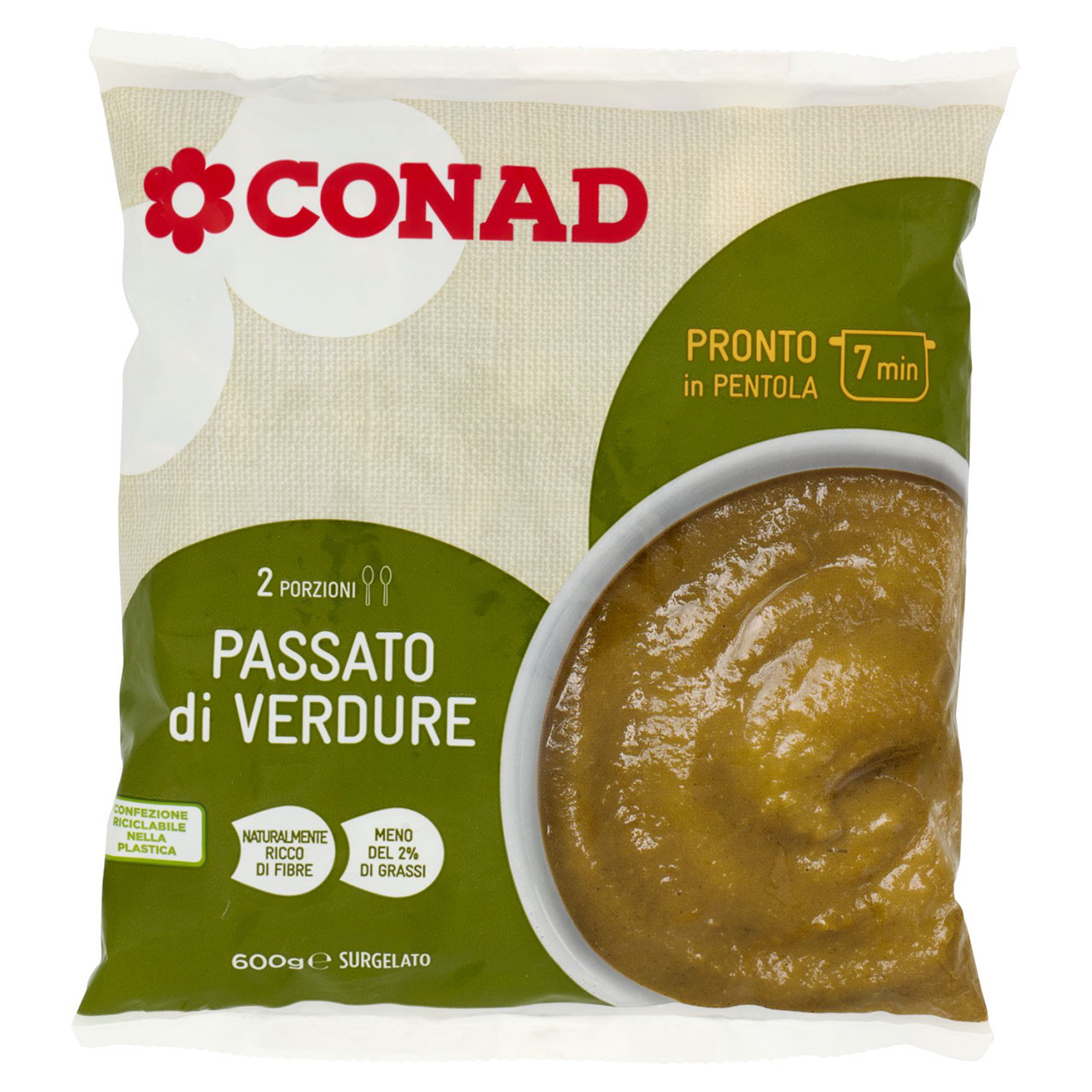 Passato di Verdure Surgelato 600 g Conad