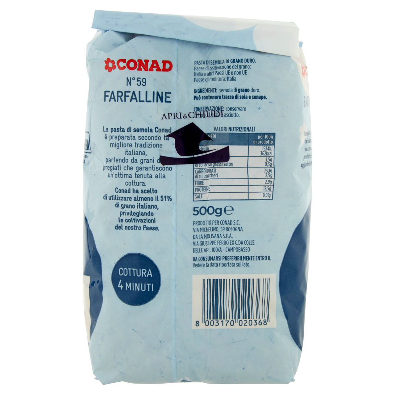 Farfalline 500 g Conad in vendita online