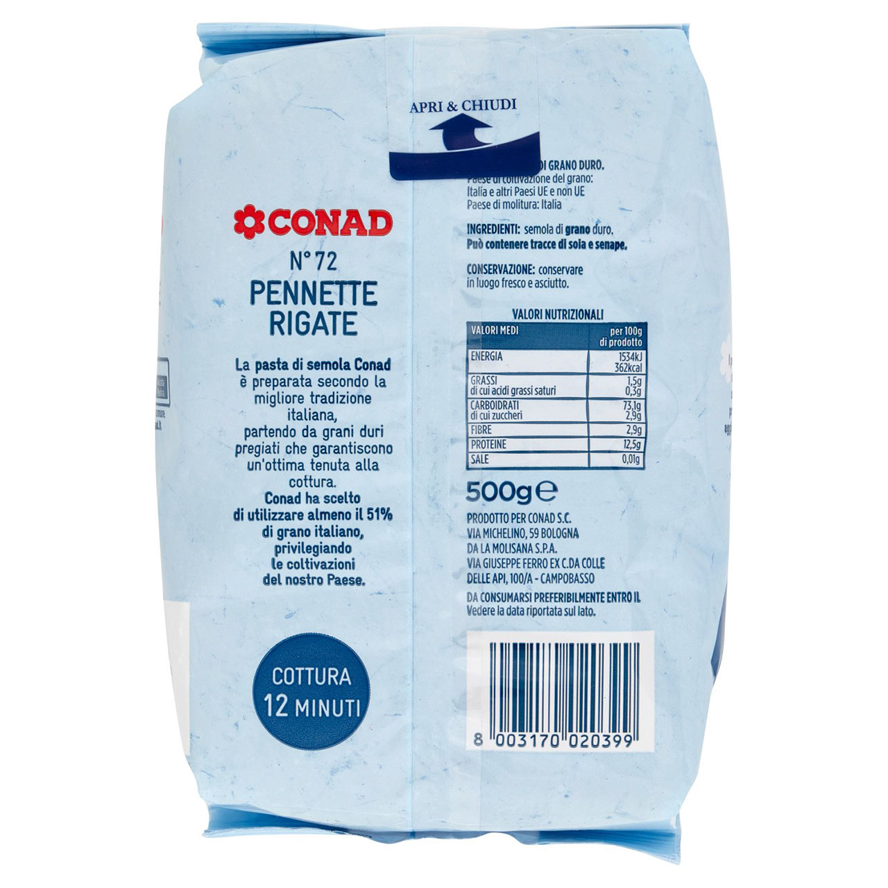 Pennette Rigate Conad 500 g in vendita online