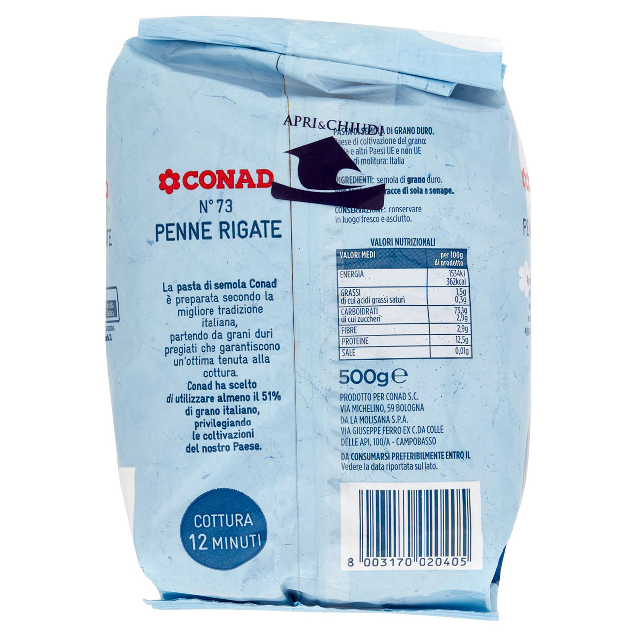 Penne Rigate N°73 500 g Conad vendita online