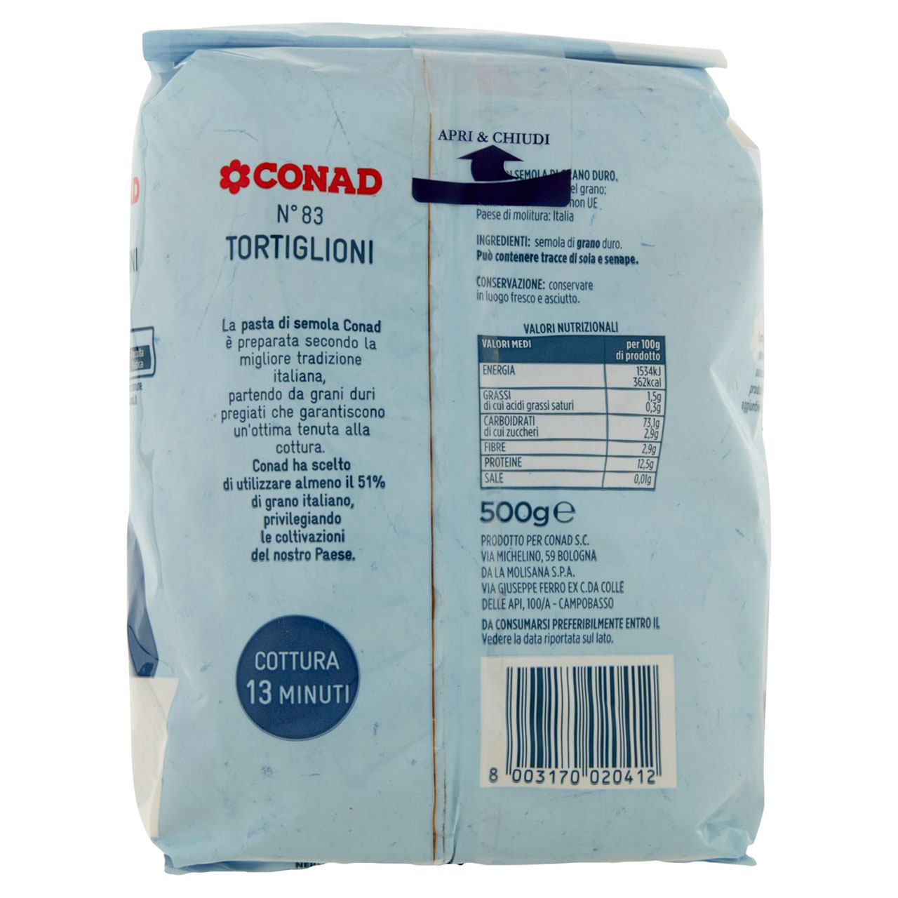 Tortiglioni 500 g Conad in vendita online